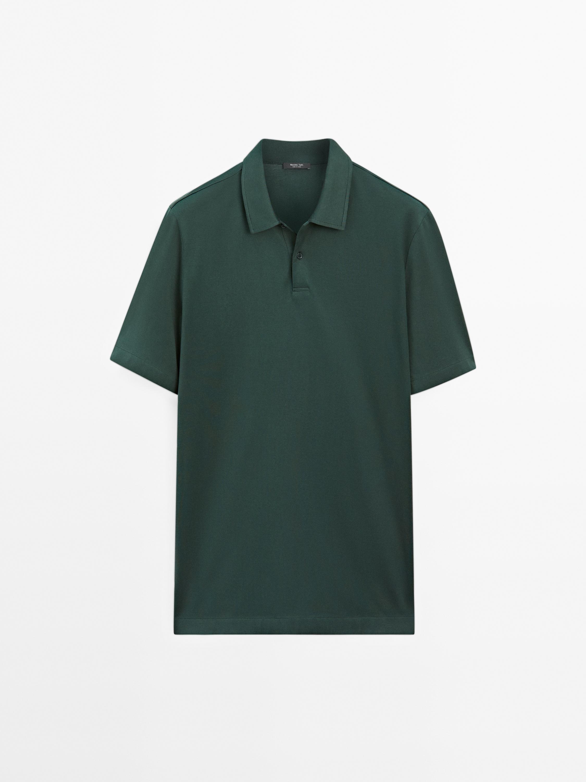 Polo slim fit mezcla algodón