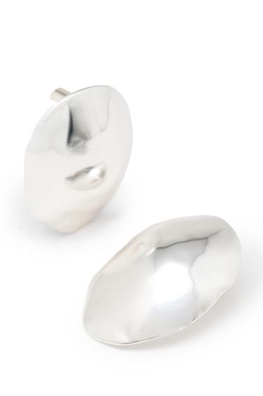 IRREGULAR OVAL EARRING - LIMITED EDITION — SILVER 7