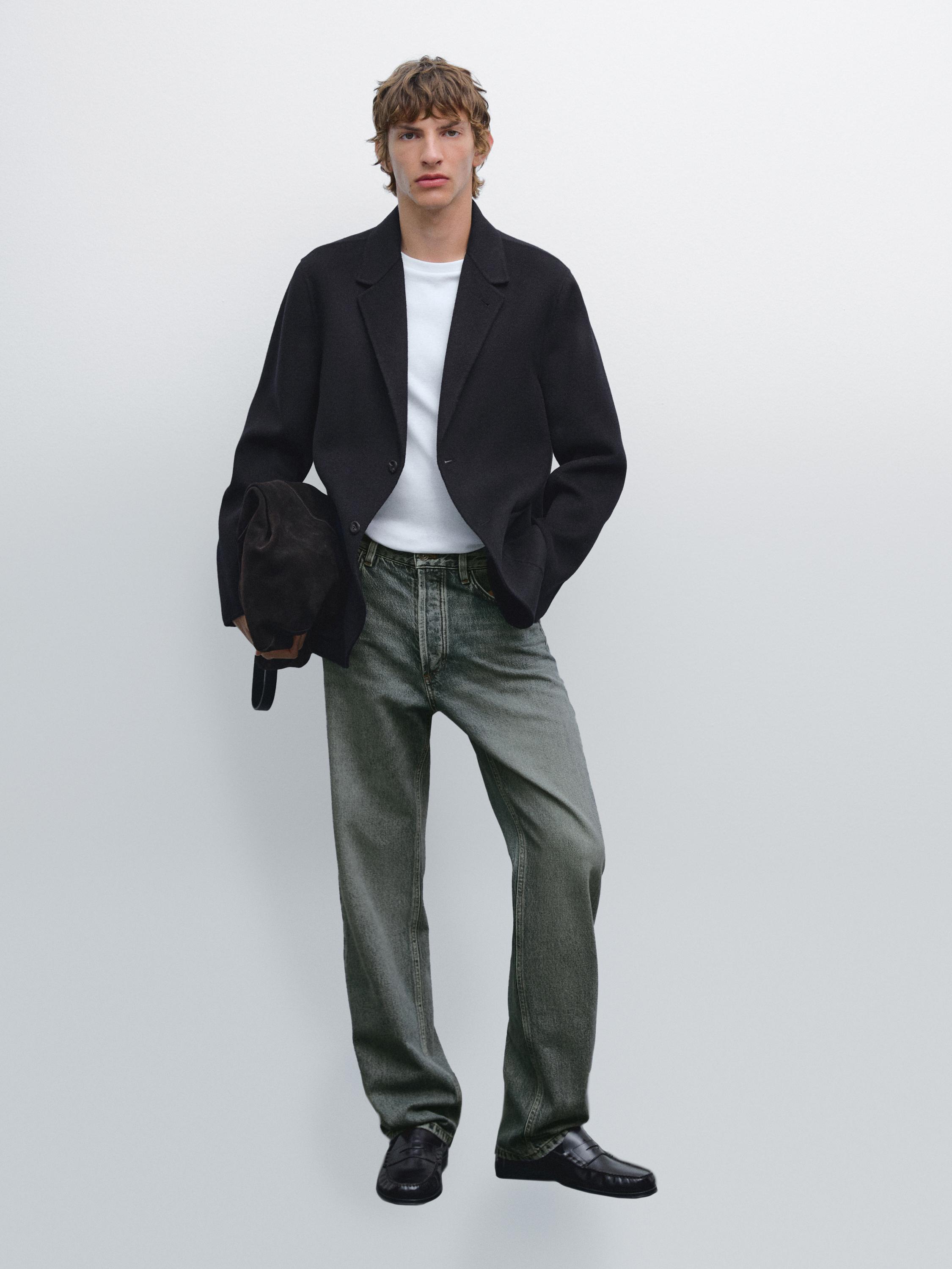 Wool blend blazer