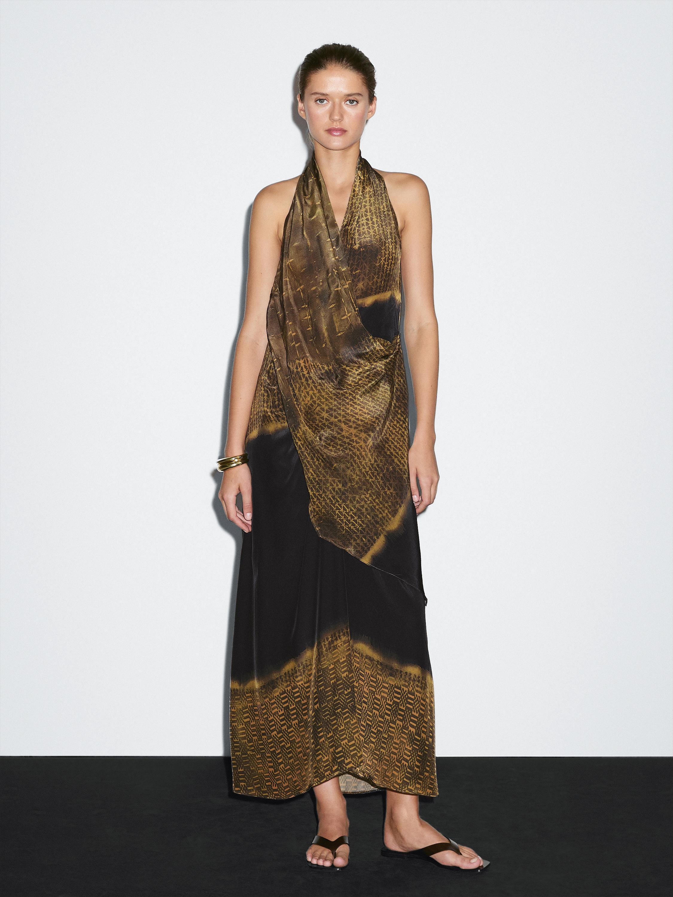 Catalogo Massimo Moda Massimo Dutti Primavera 2020 Creased-effect Long Pleated Dress Duck Green Dress Massimo Catalogo Massimo Moda Massimo Dutti Primavera 2020 Creased-effect Long Pleated Dress Duck Green Dress Massimo