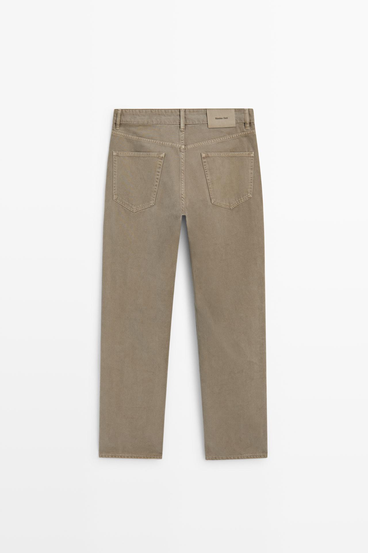 Tapered-fit denim-effect pants — OCHRE