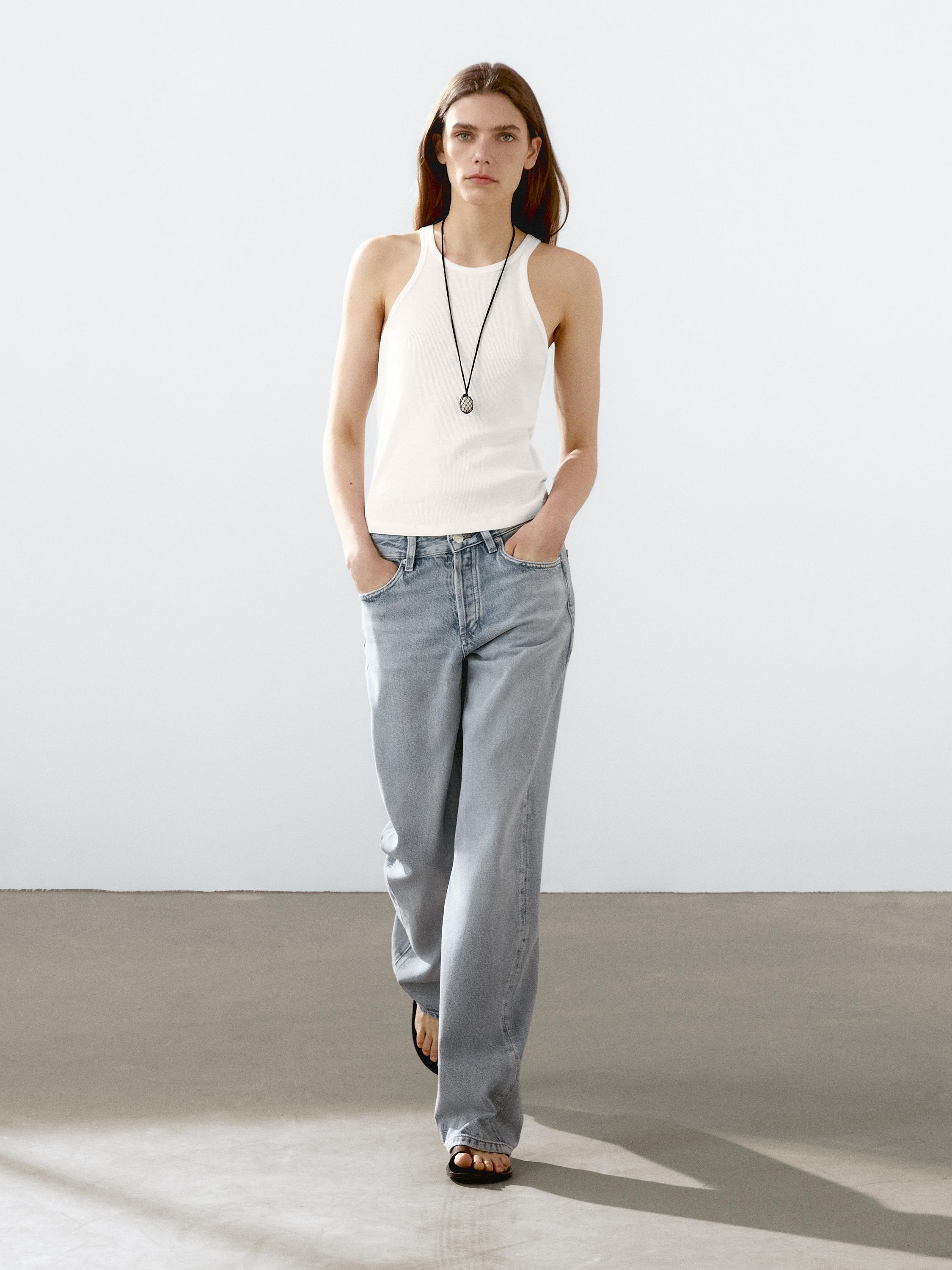 Camiseta halter 100% algodón