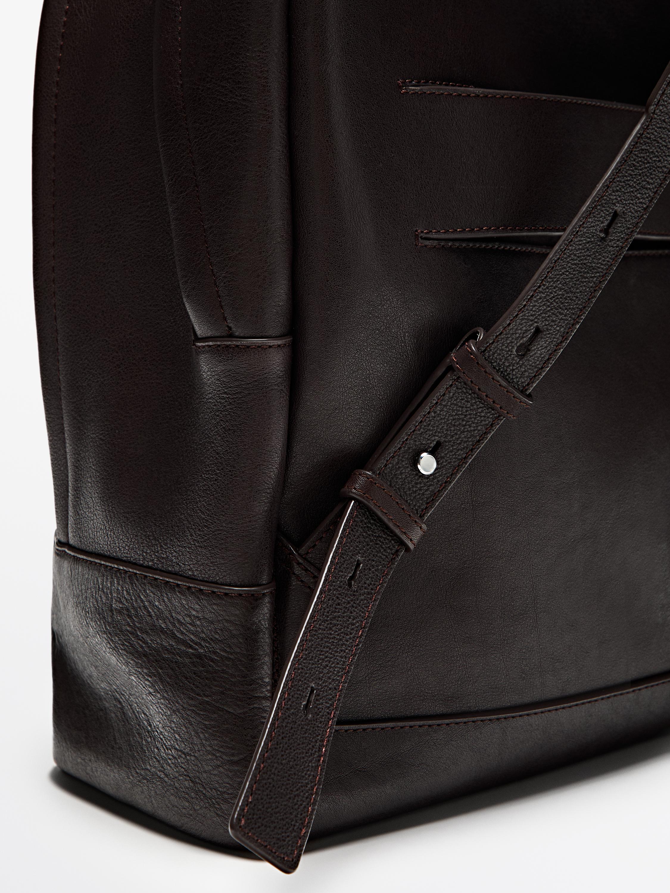 Sac à dos en cuir nappa