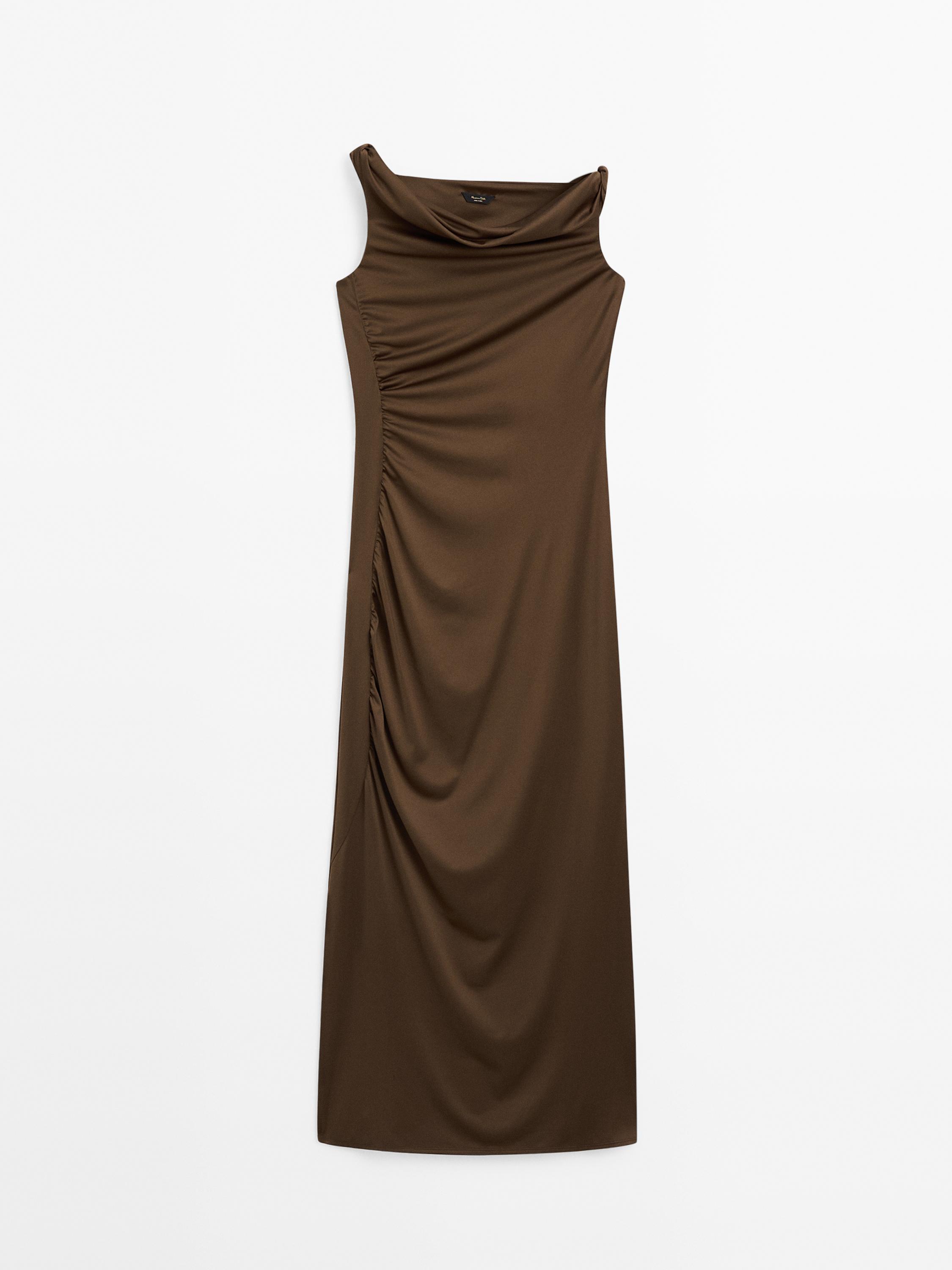 Long asymmetric dress