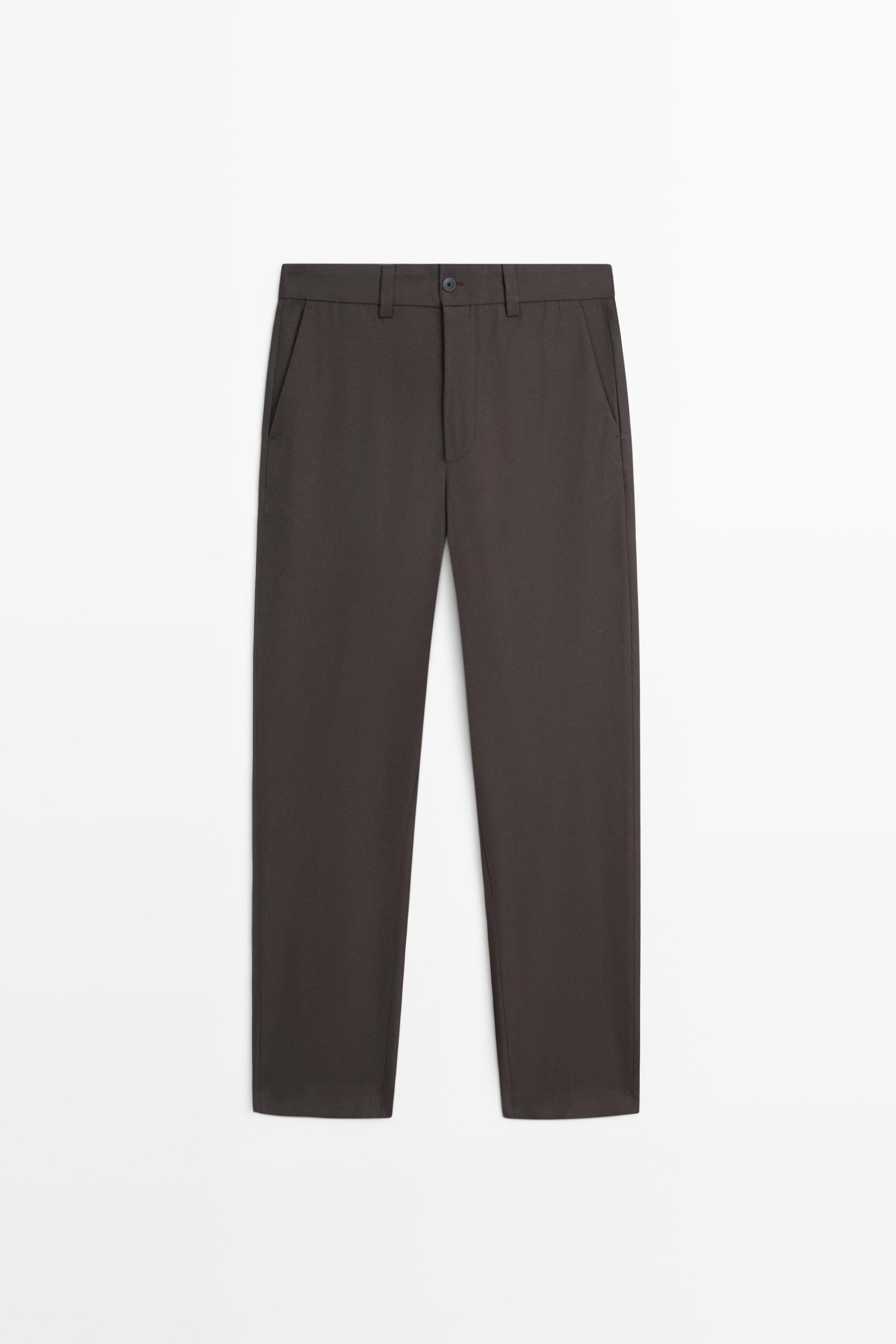 Total look-bukser i 100 % cool wool