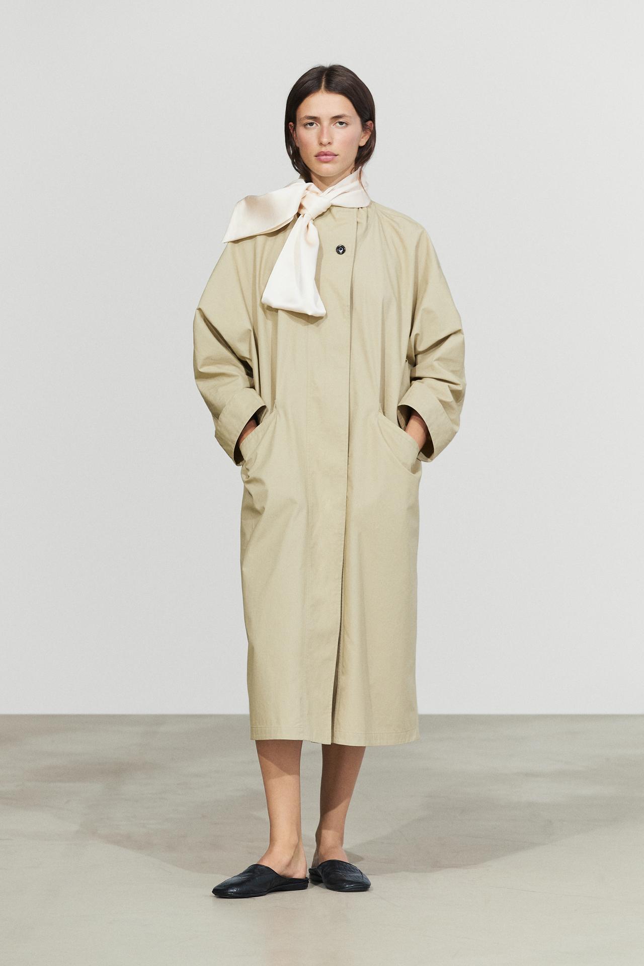 Satin scarf — CREAM
