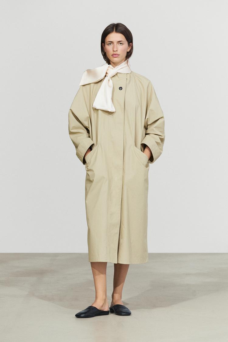 Satin scarf — CREAM