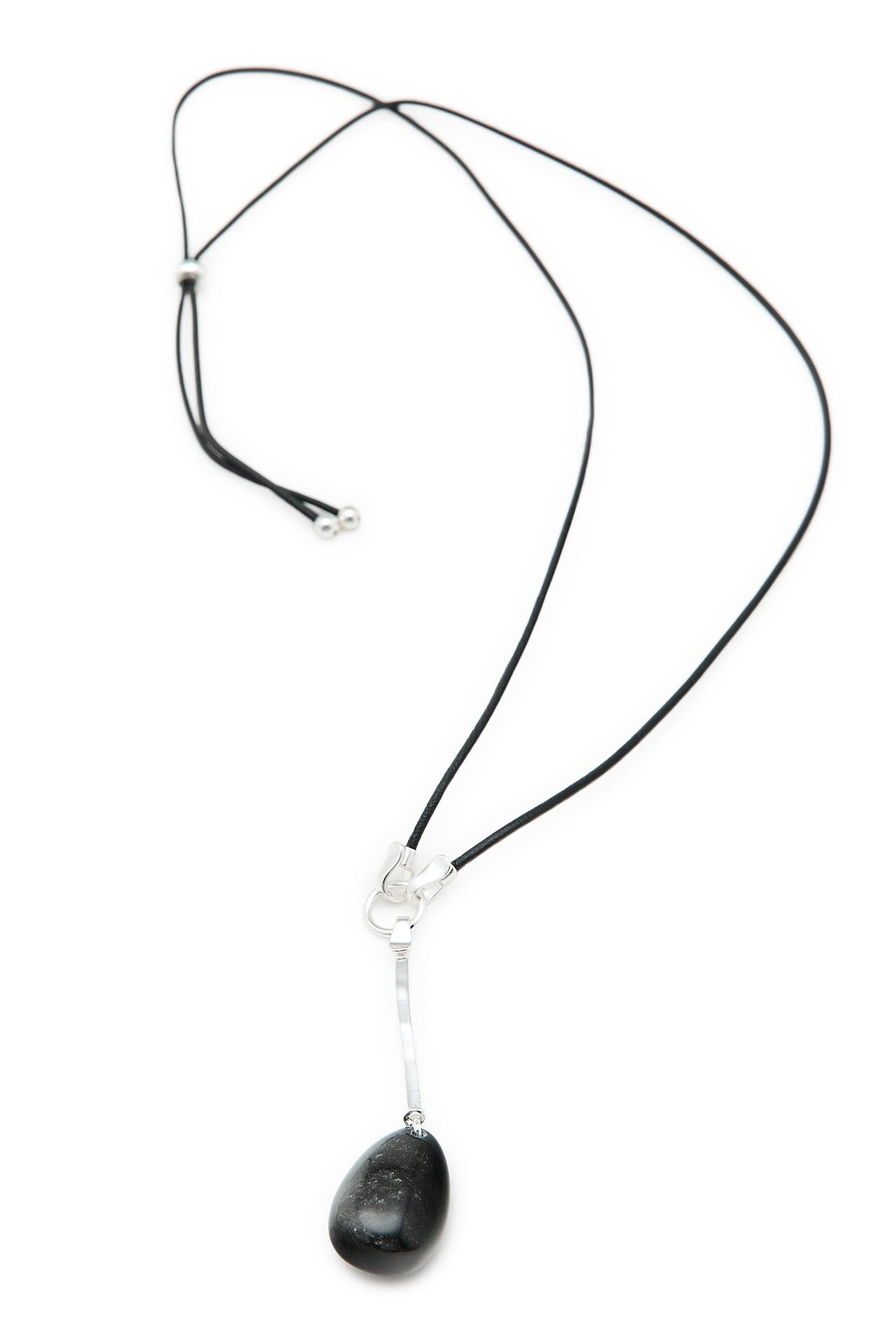 LONG SEED NECKLACE - LIMITED EDITION — BLACK