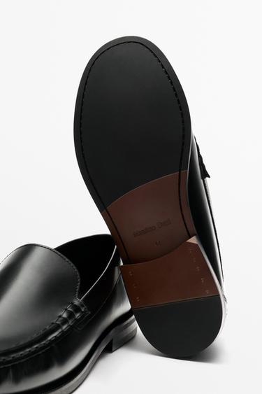 Smooth leather loafer — BLACK 6