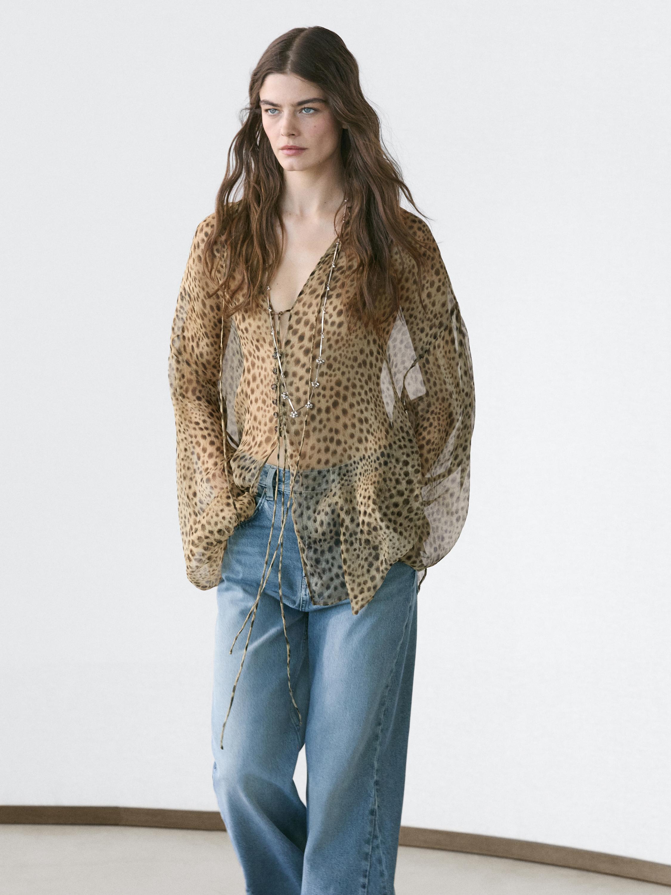 High-waist flare fit jeans — Light Blue