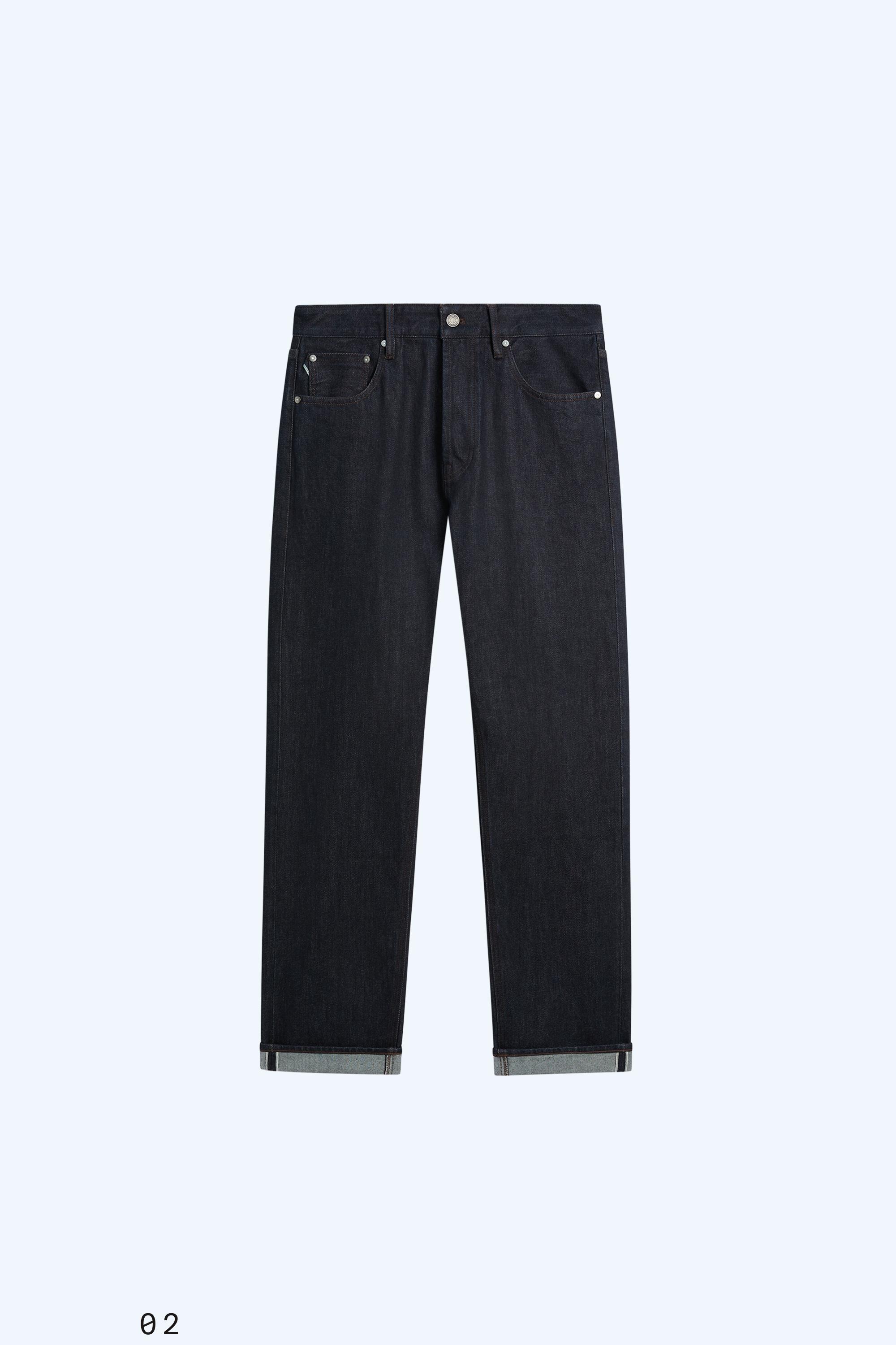 Selvedge fit jeans — NAVY BLUE