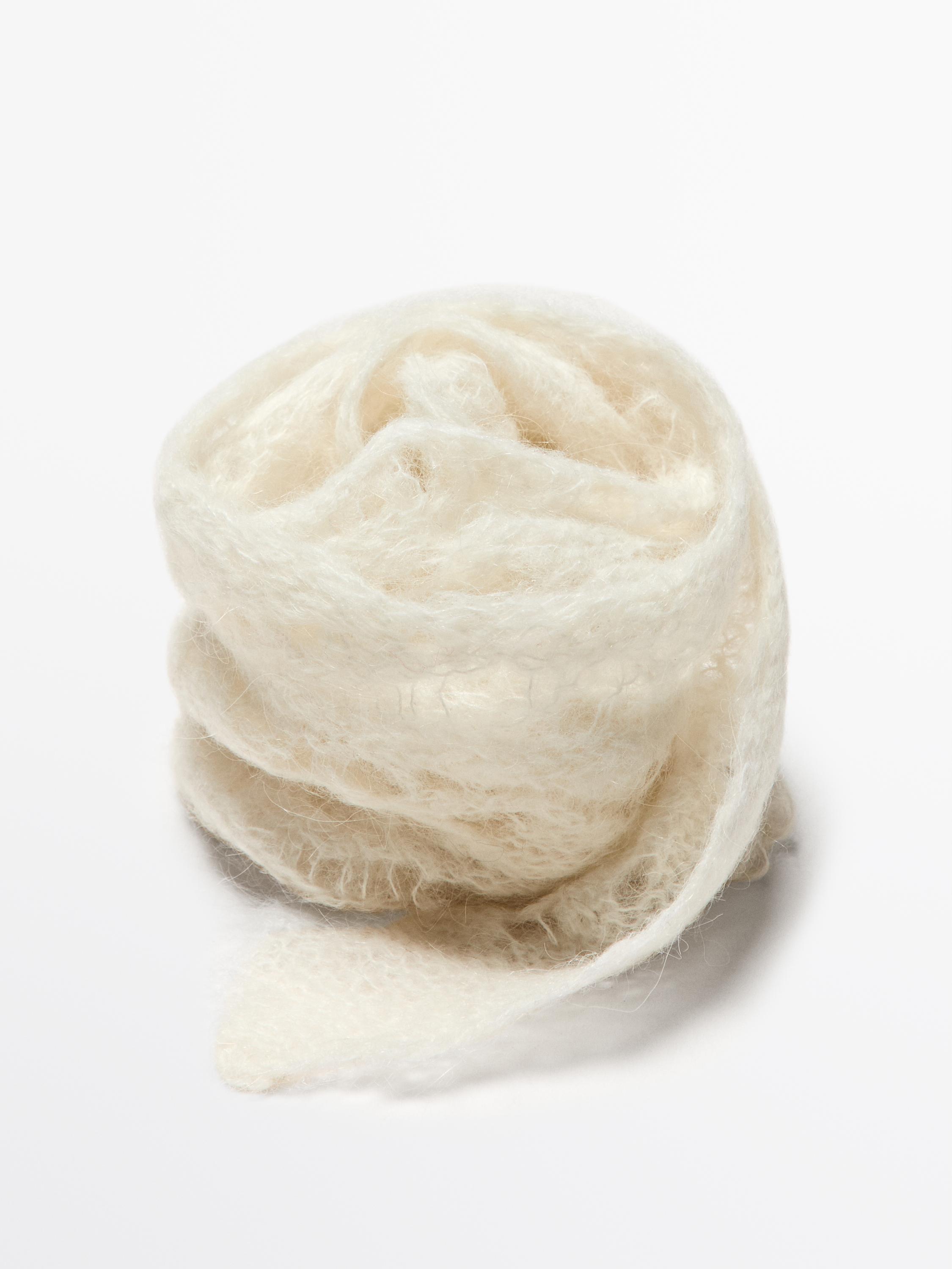 Corbata punto grueso mezcla alpaca