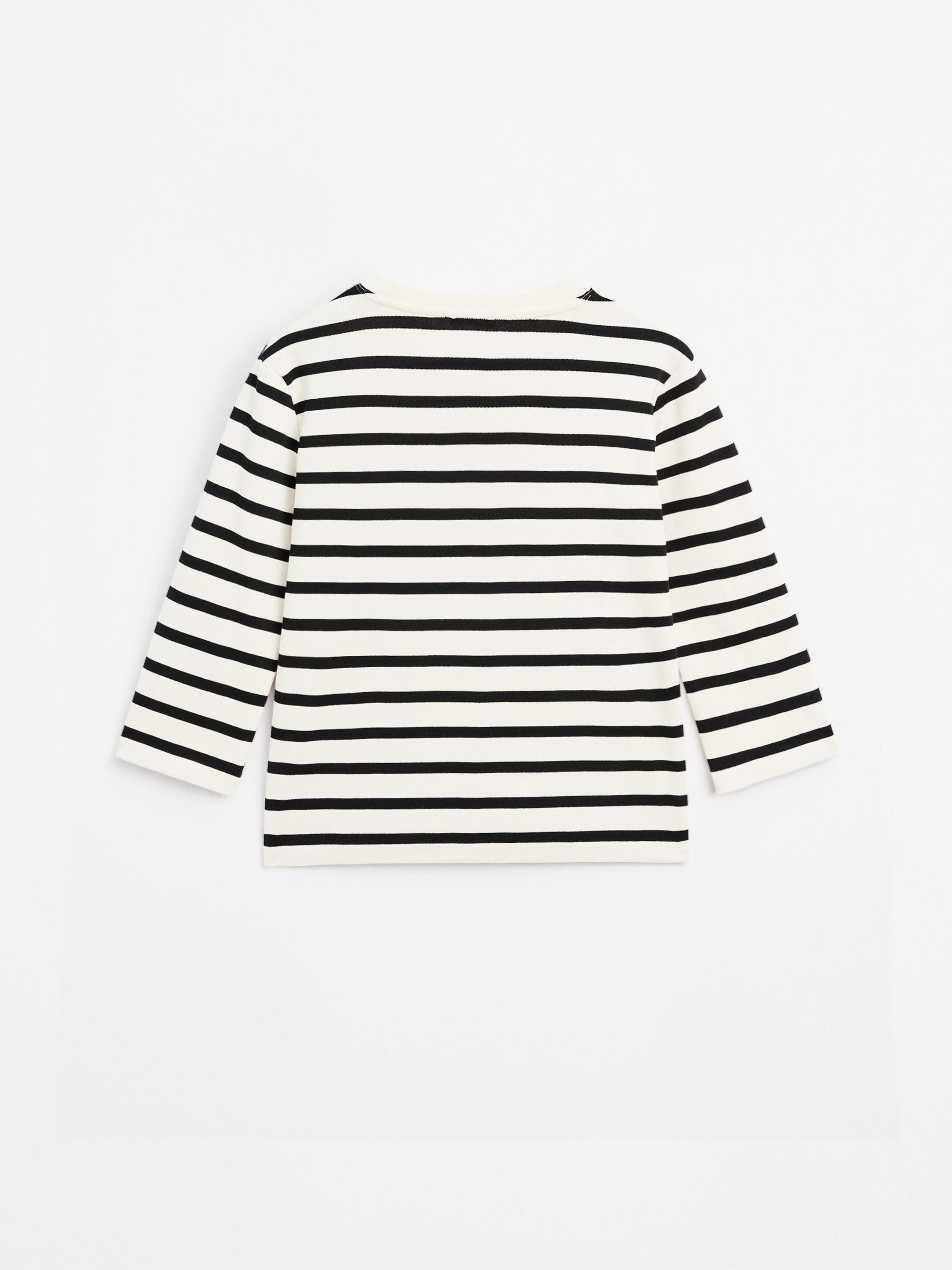 Striped 100% cotton T-shirt