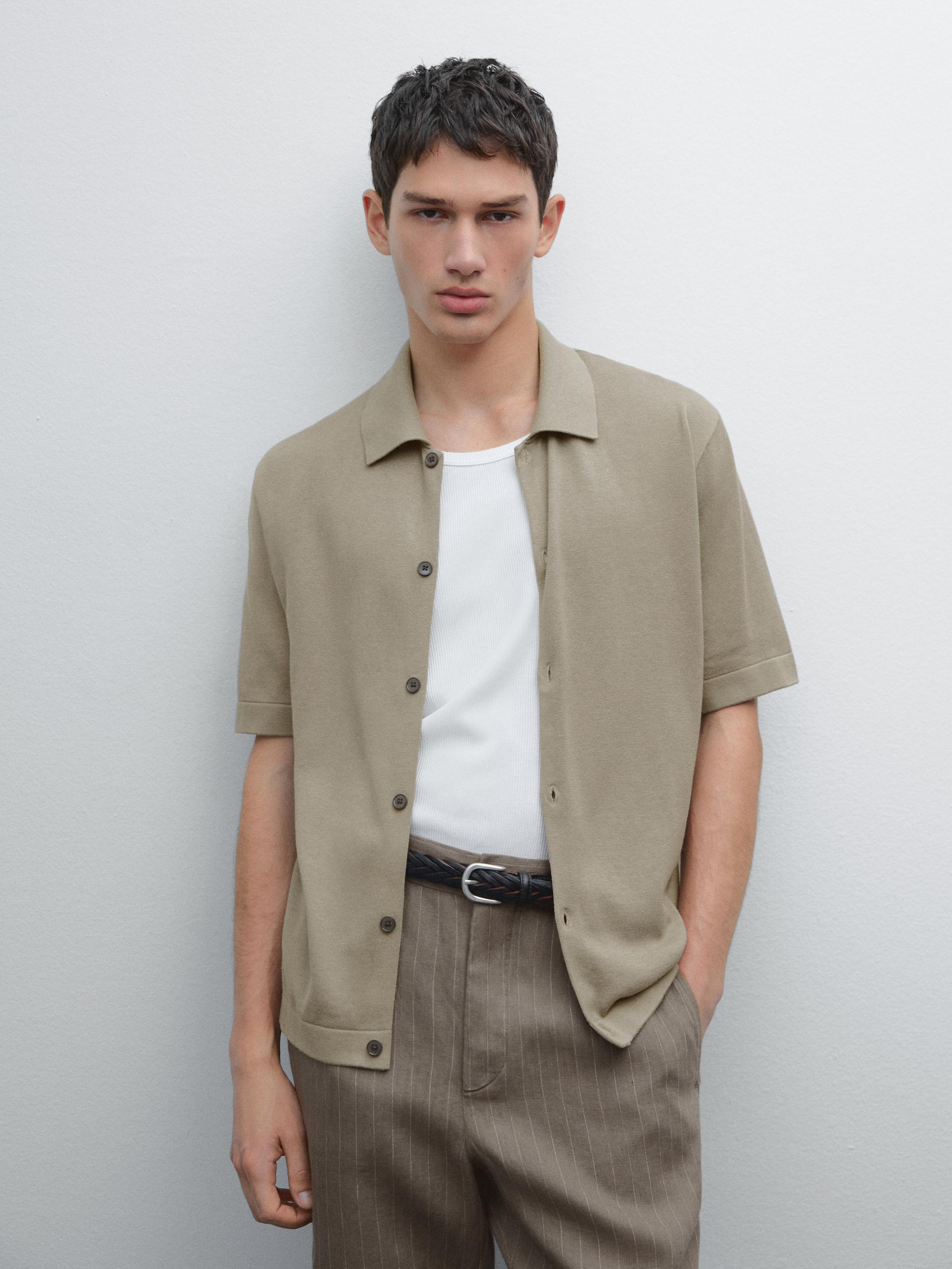 Cardigan manches courtes coton