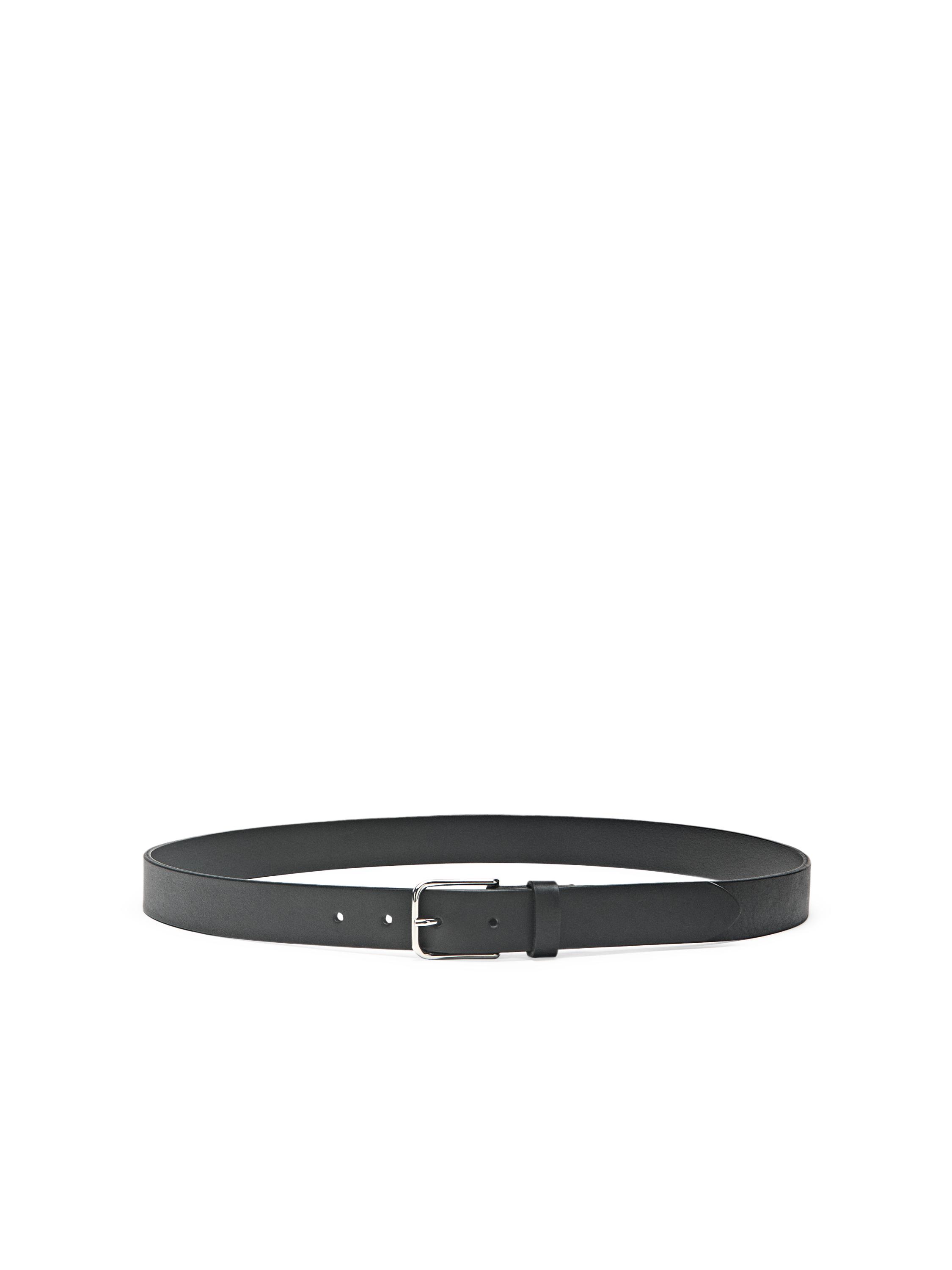 Nappa leather belt — BLACK