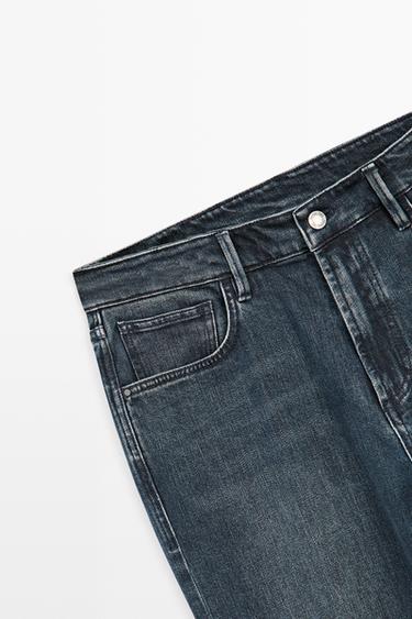 Enzymatic slim fit jeans — BLUE 7
