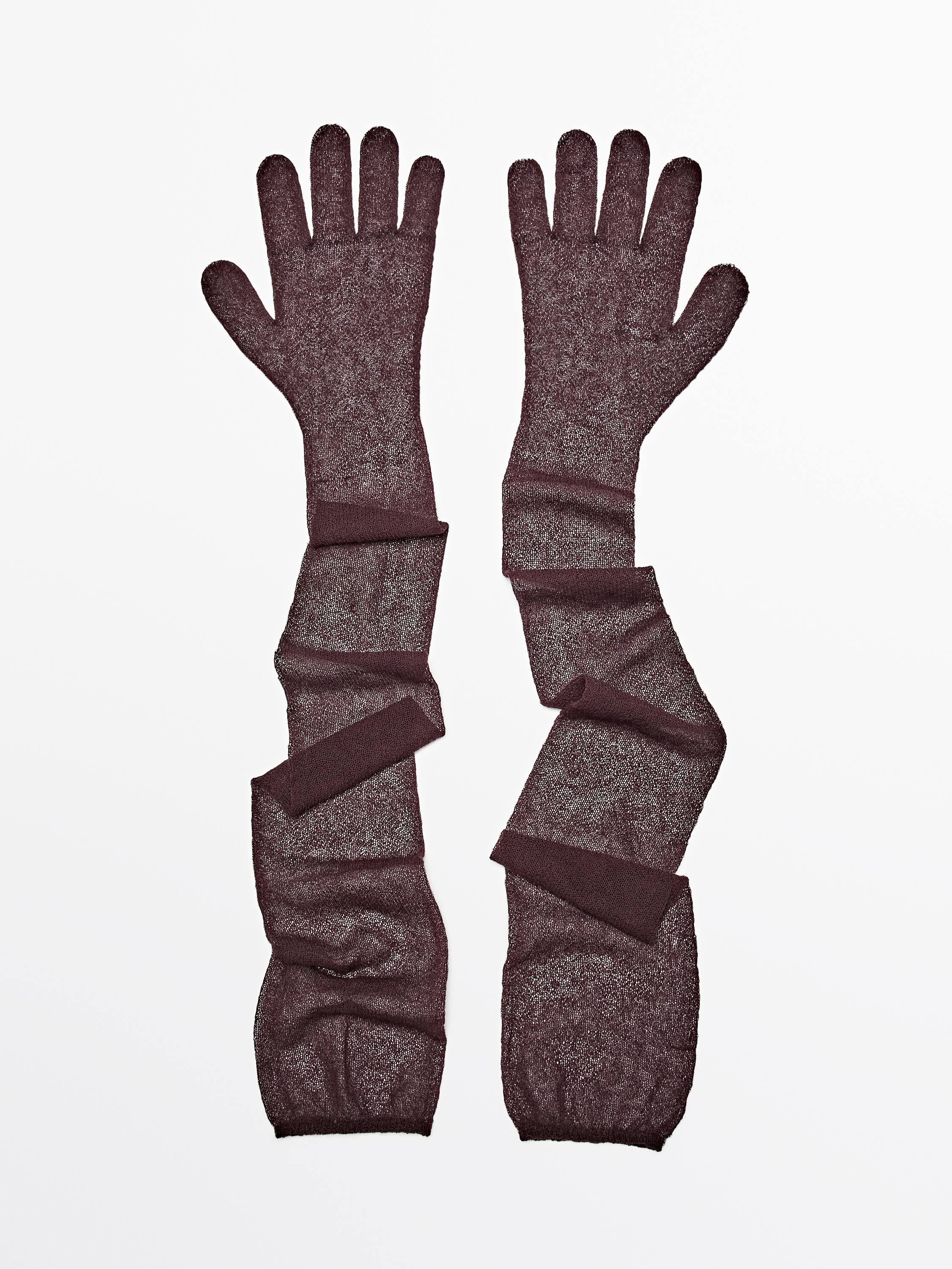 Long knit gloves - STUDIO