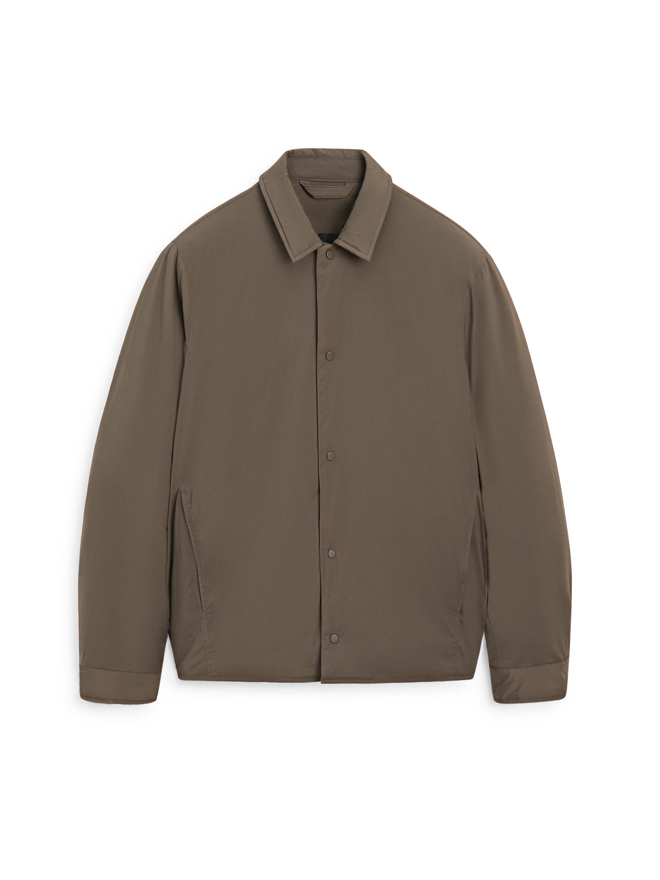 Lightweight water-repellent padded overshirt — KHAKI