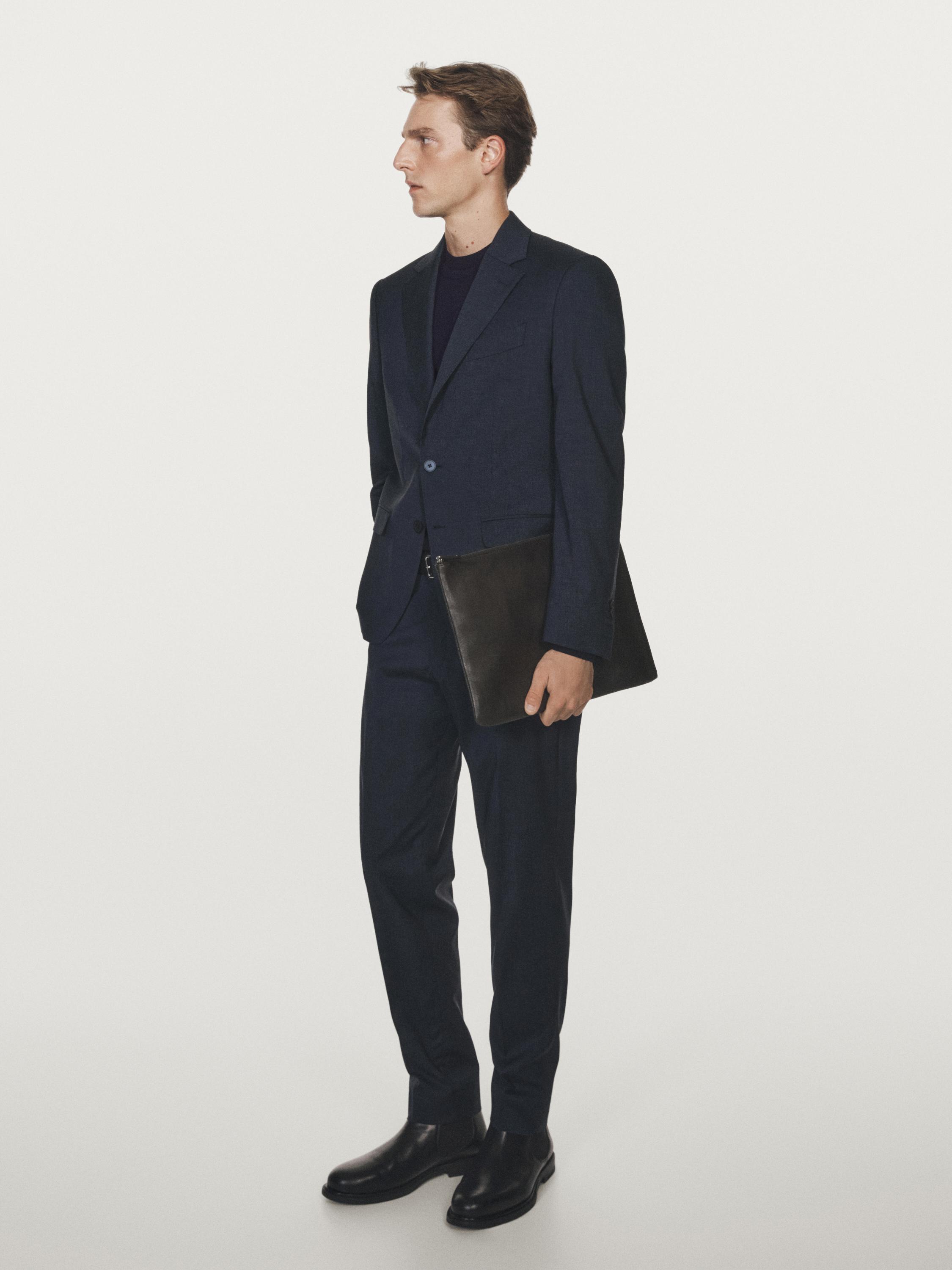Houndstooth suit trousers