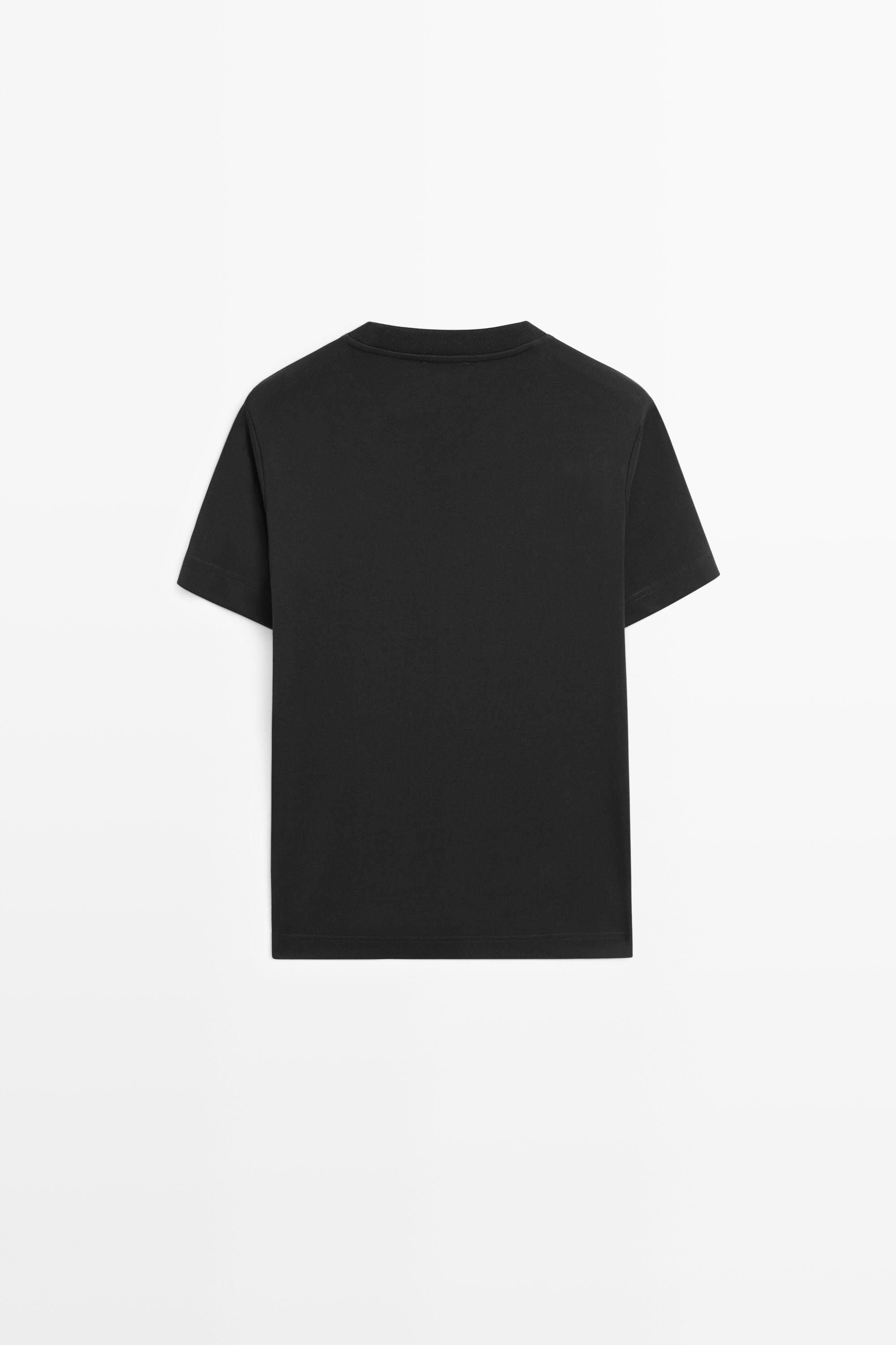 Short sleeve interlock T-shirt — BLACK
