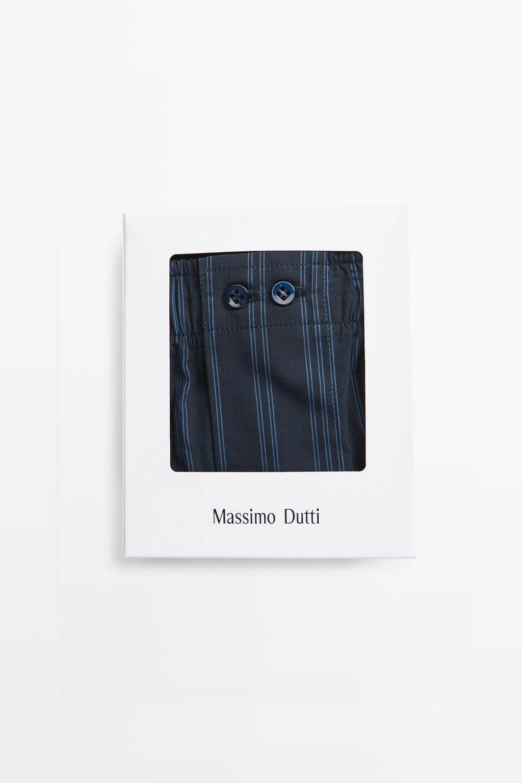 Massimo Dutti 100% pambıq zolaqlı bokser