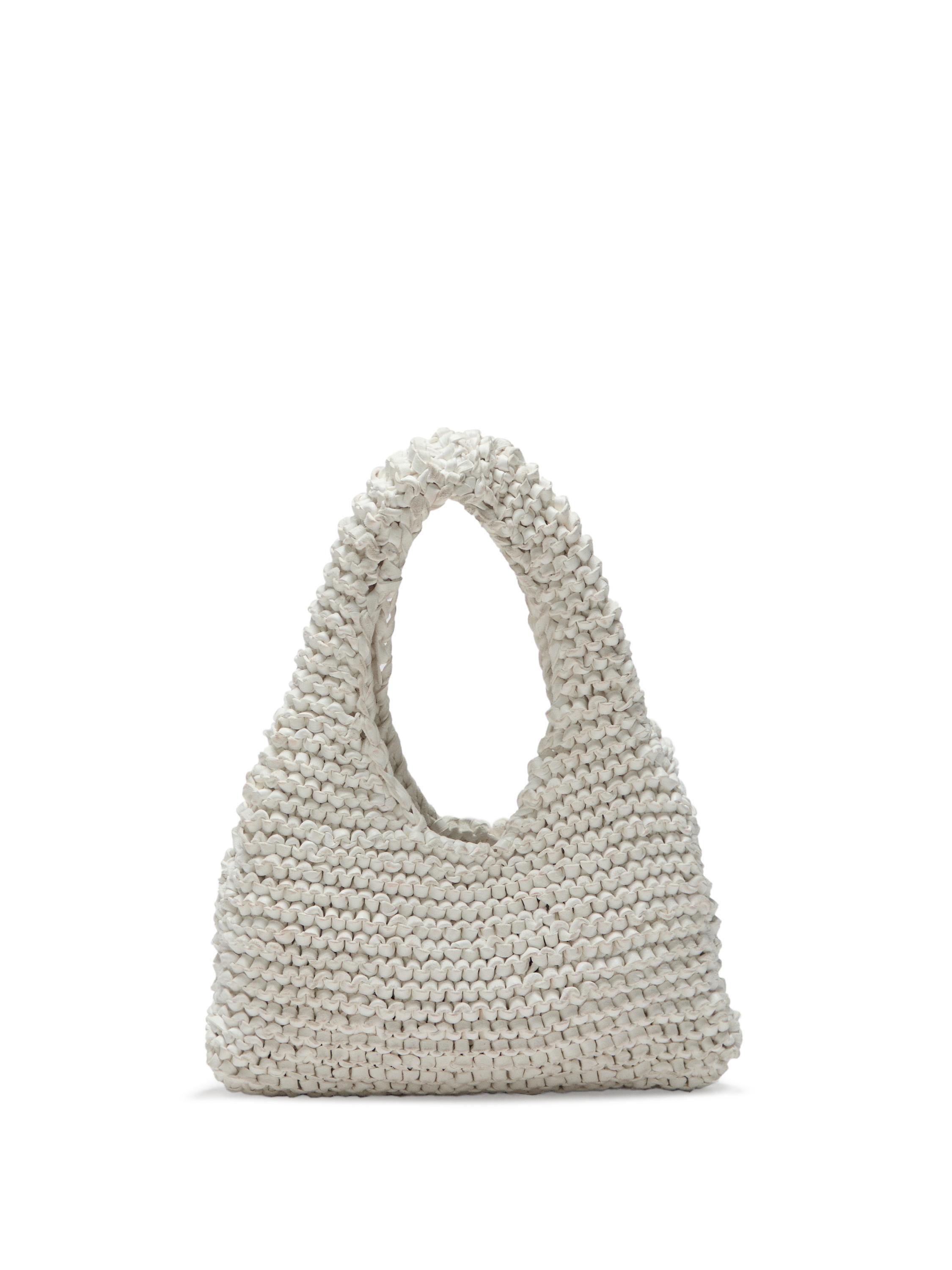 【MAISON LABICHE】Crocheted Stefanik Pouch 003, 2nd Part of PU leather Base Project Bag, Sheila's