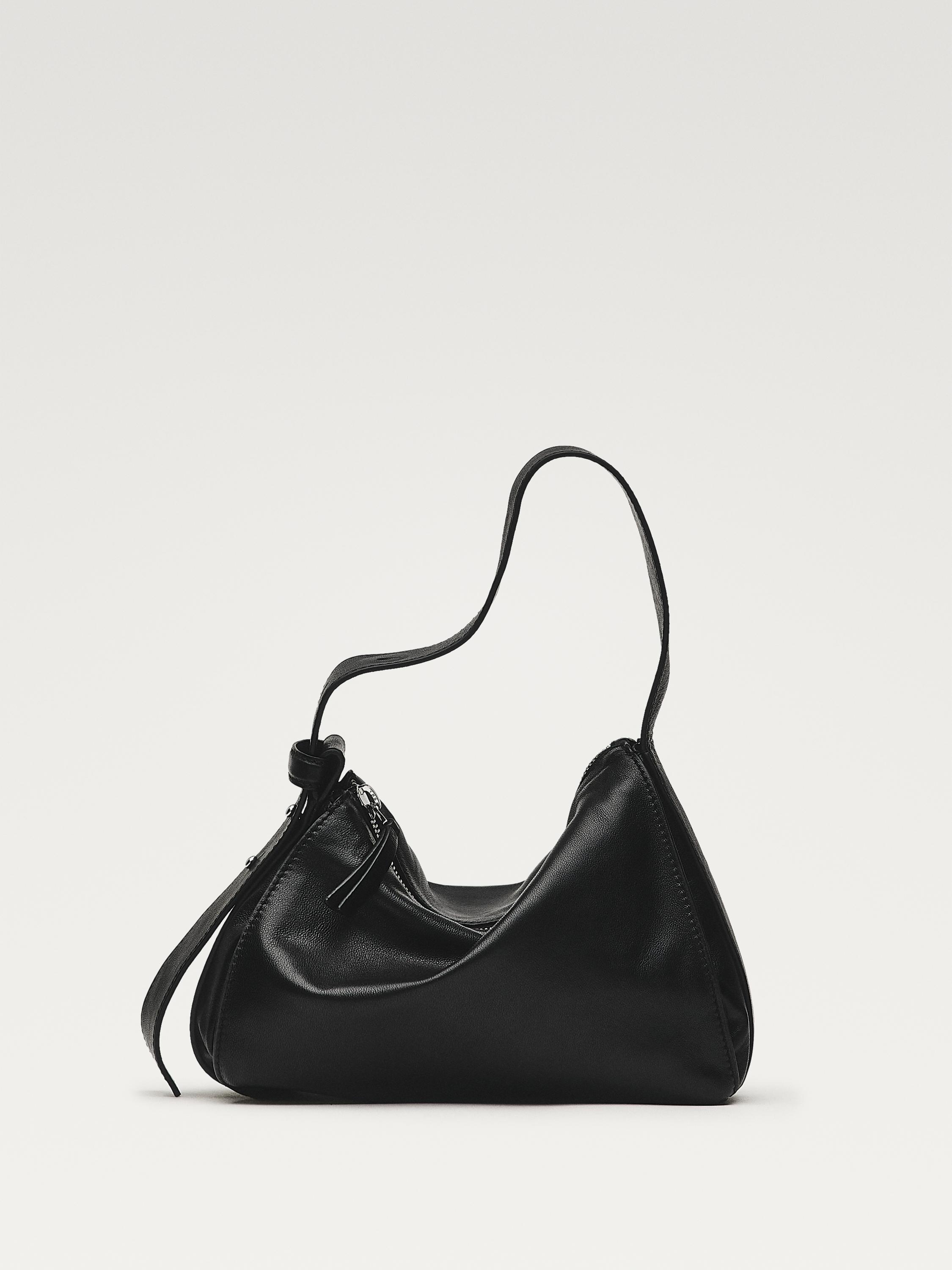 Small nappa leather shoulder bag