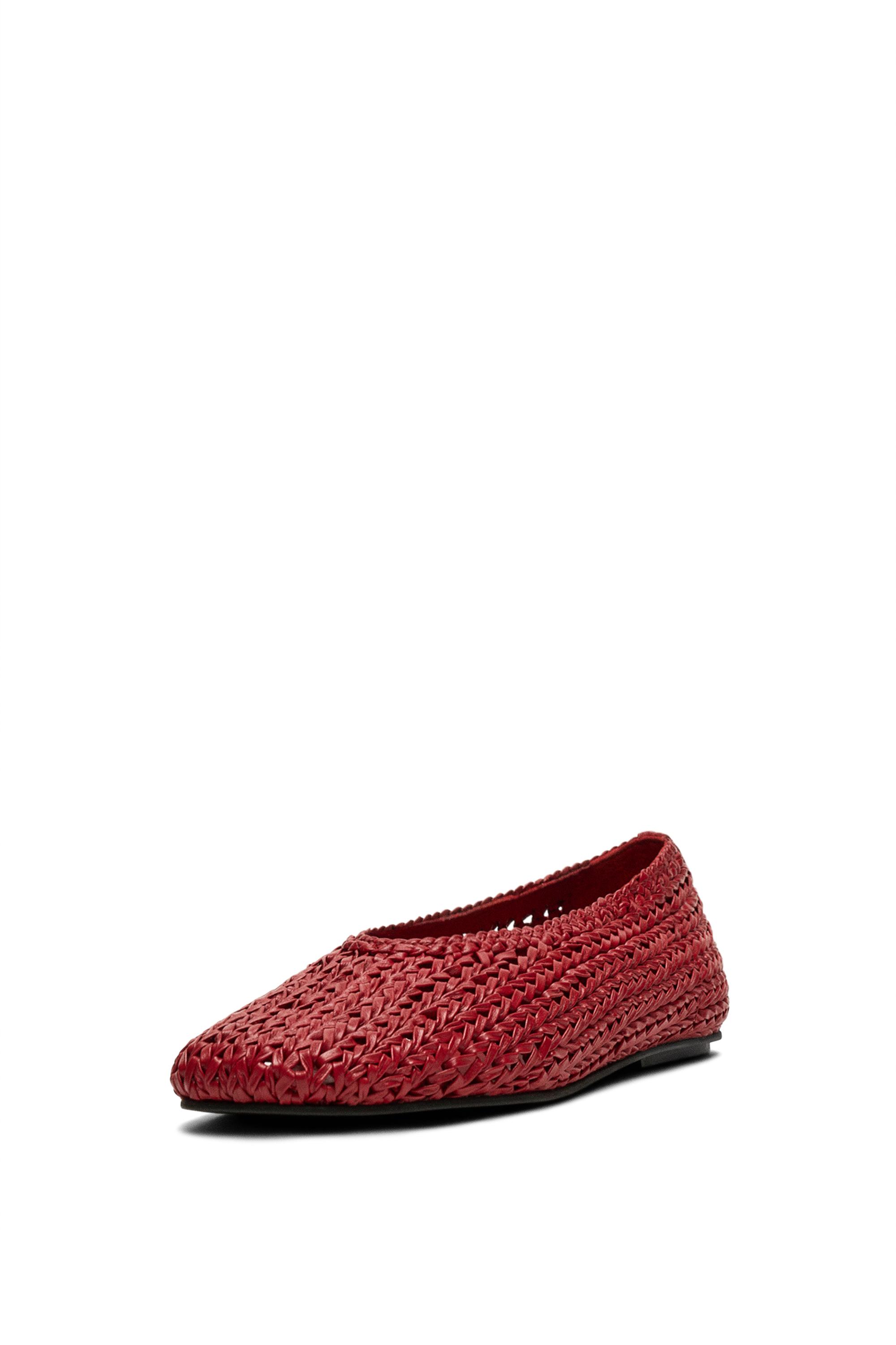 Massimo Dutti Örgü deri babet görsel 4