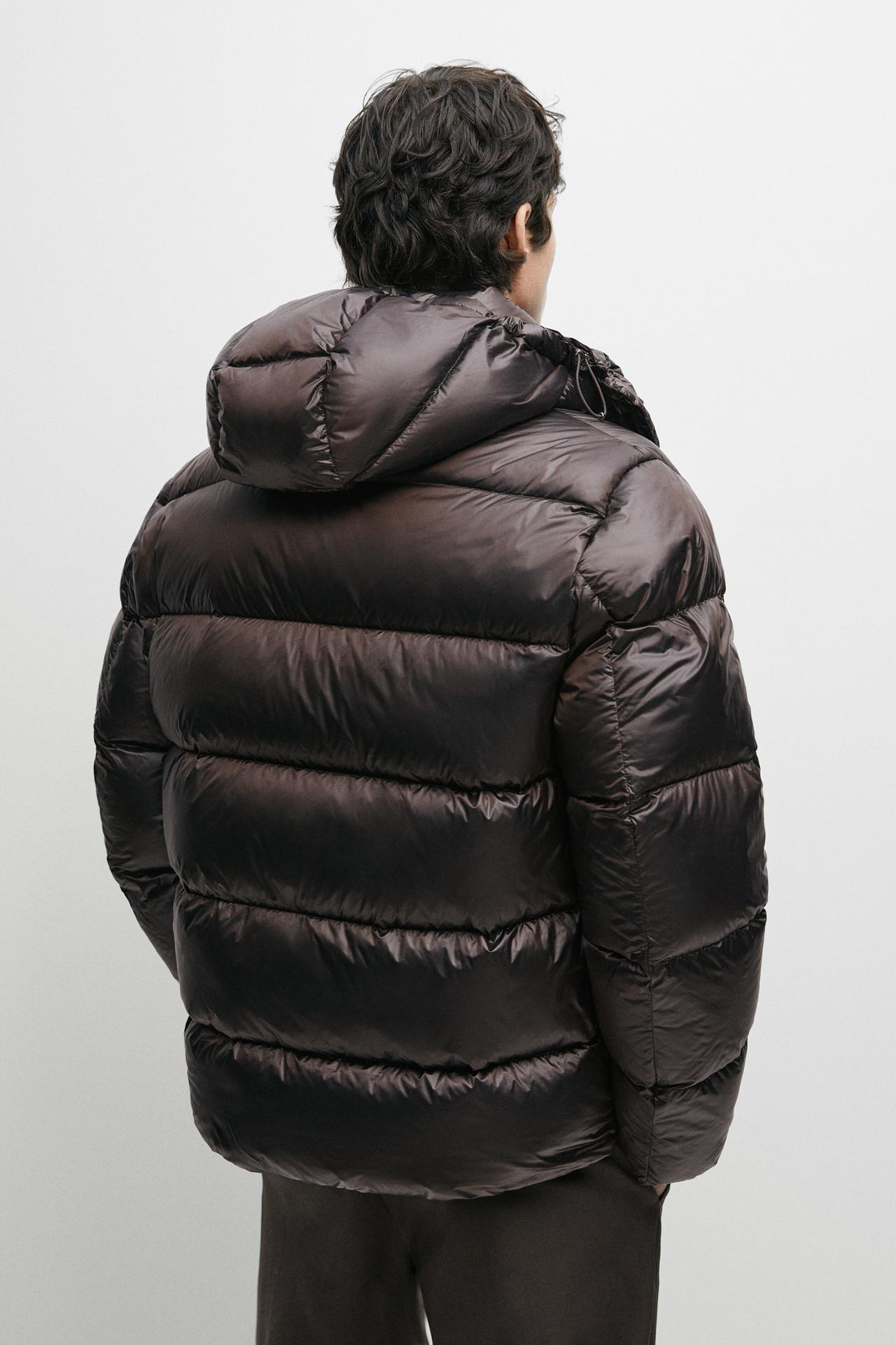 Shiny down jacket — PURPLE