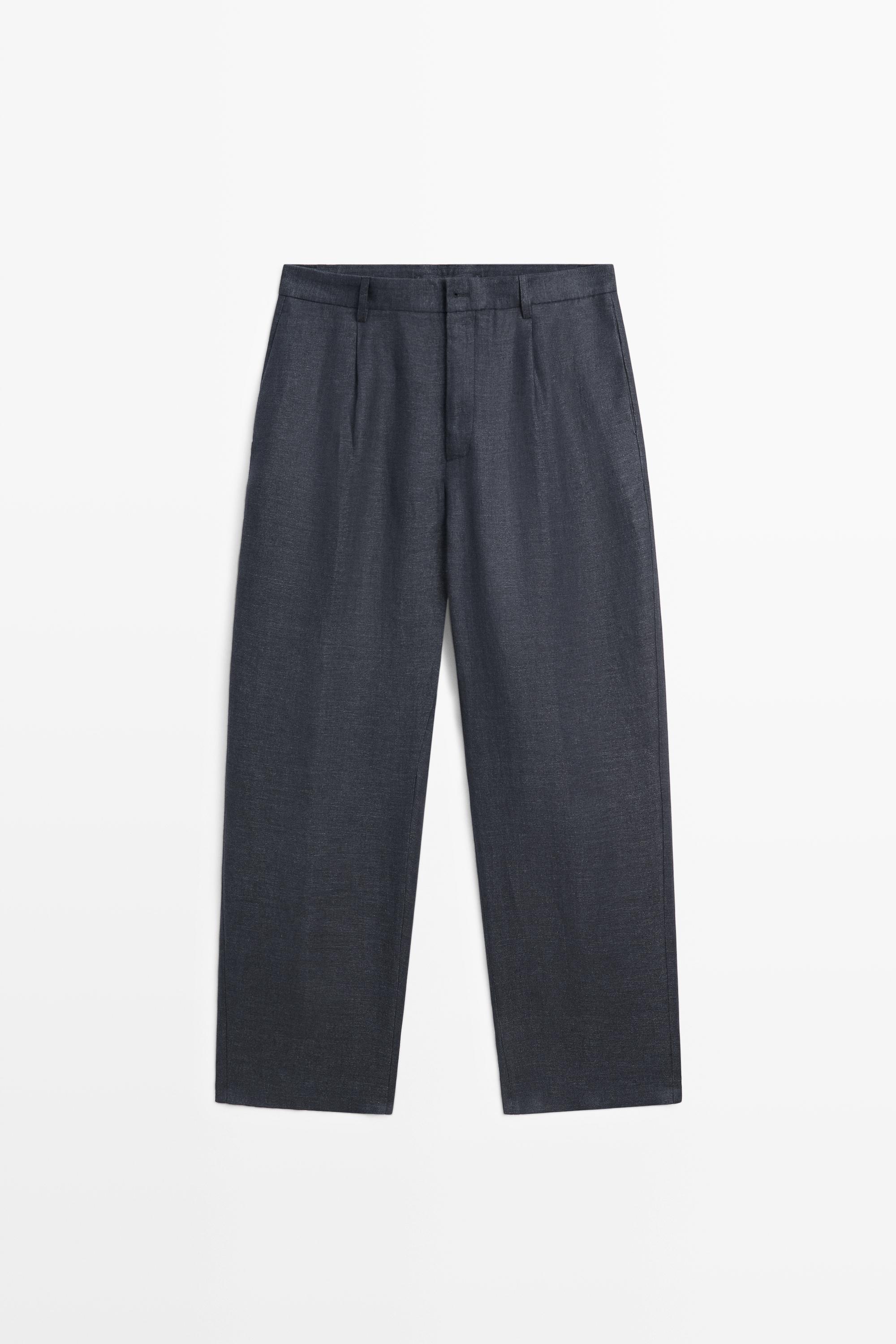 Pantalón total look 100% lino melange