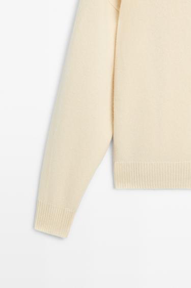 100% cashmere knit cardigan — CREAM 7