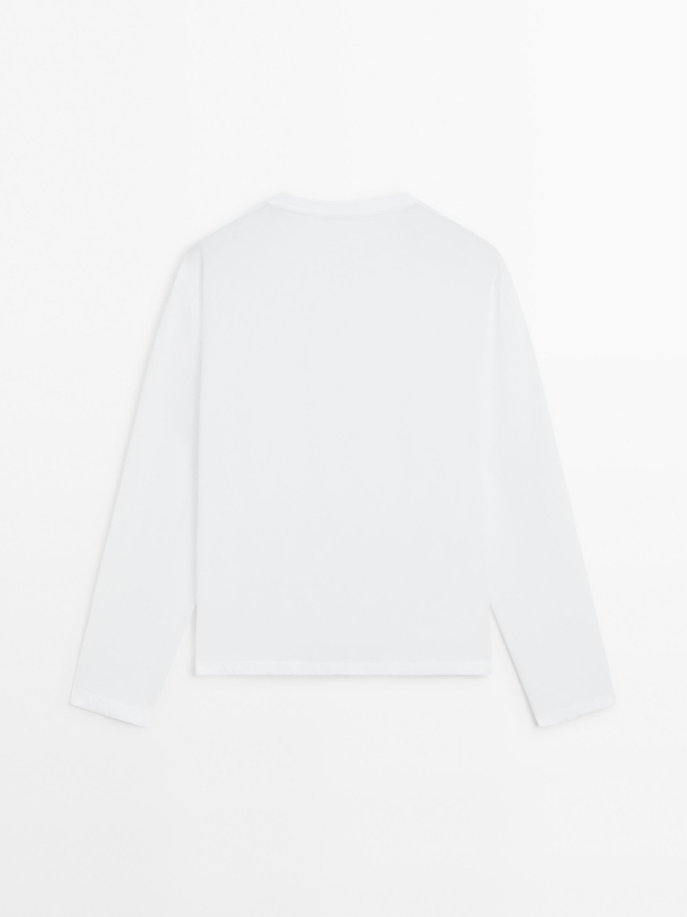 100% cotton long sleeve T-shirt