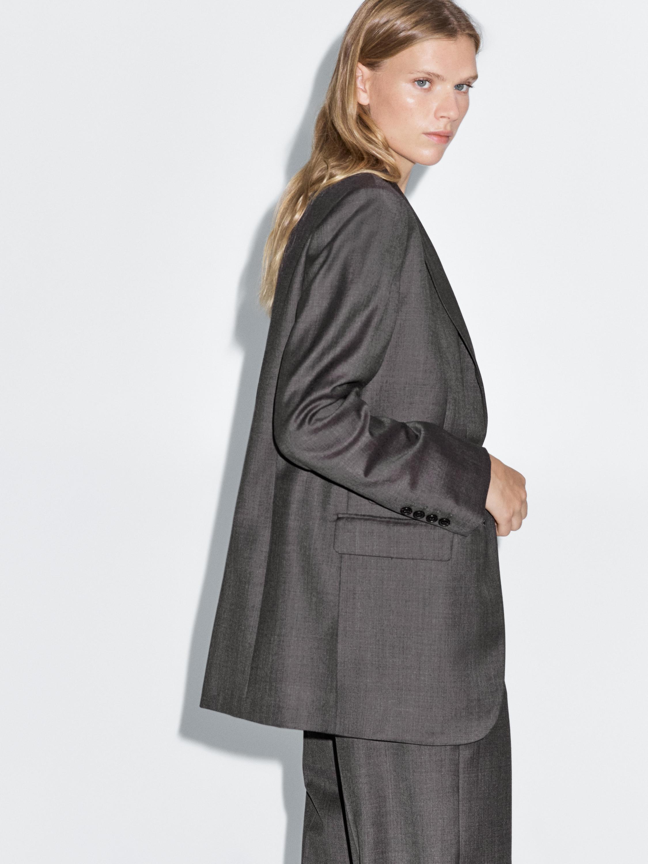 100% wool suit blazer