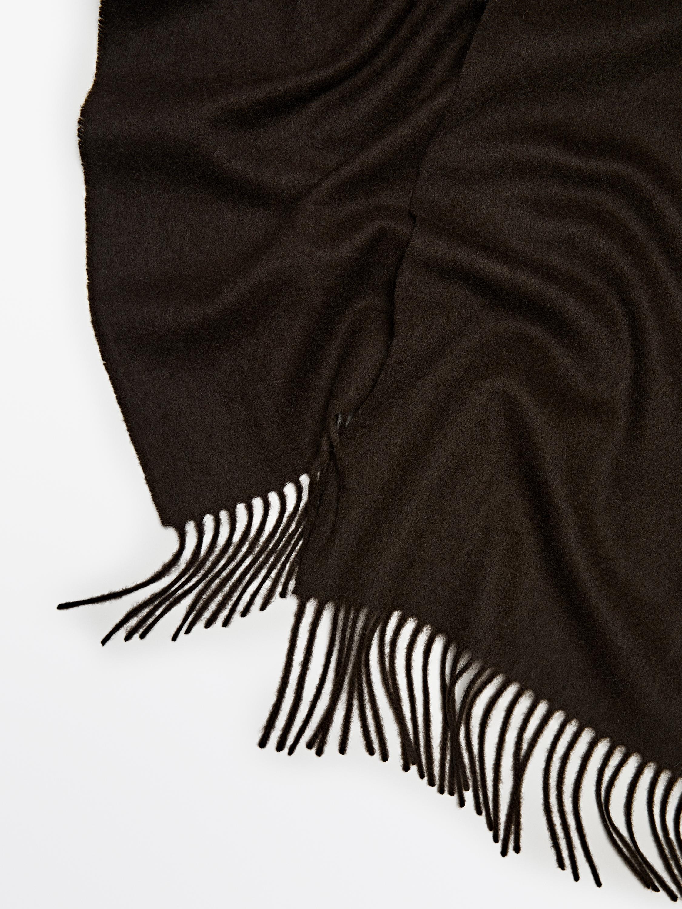 Wool blend scarf