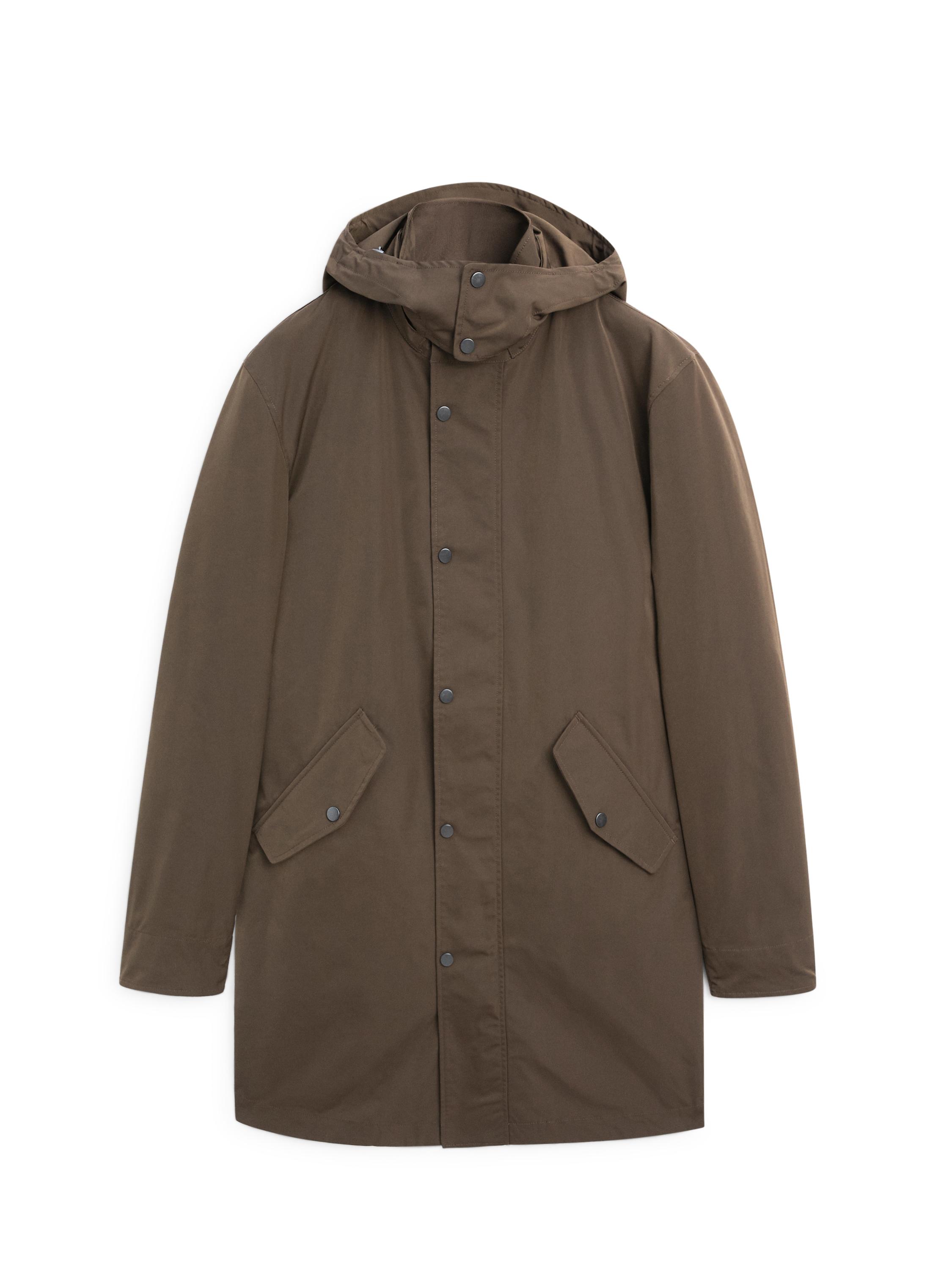 Long technical parka with detachable interior — CAREY