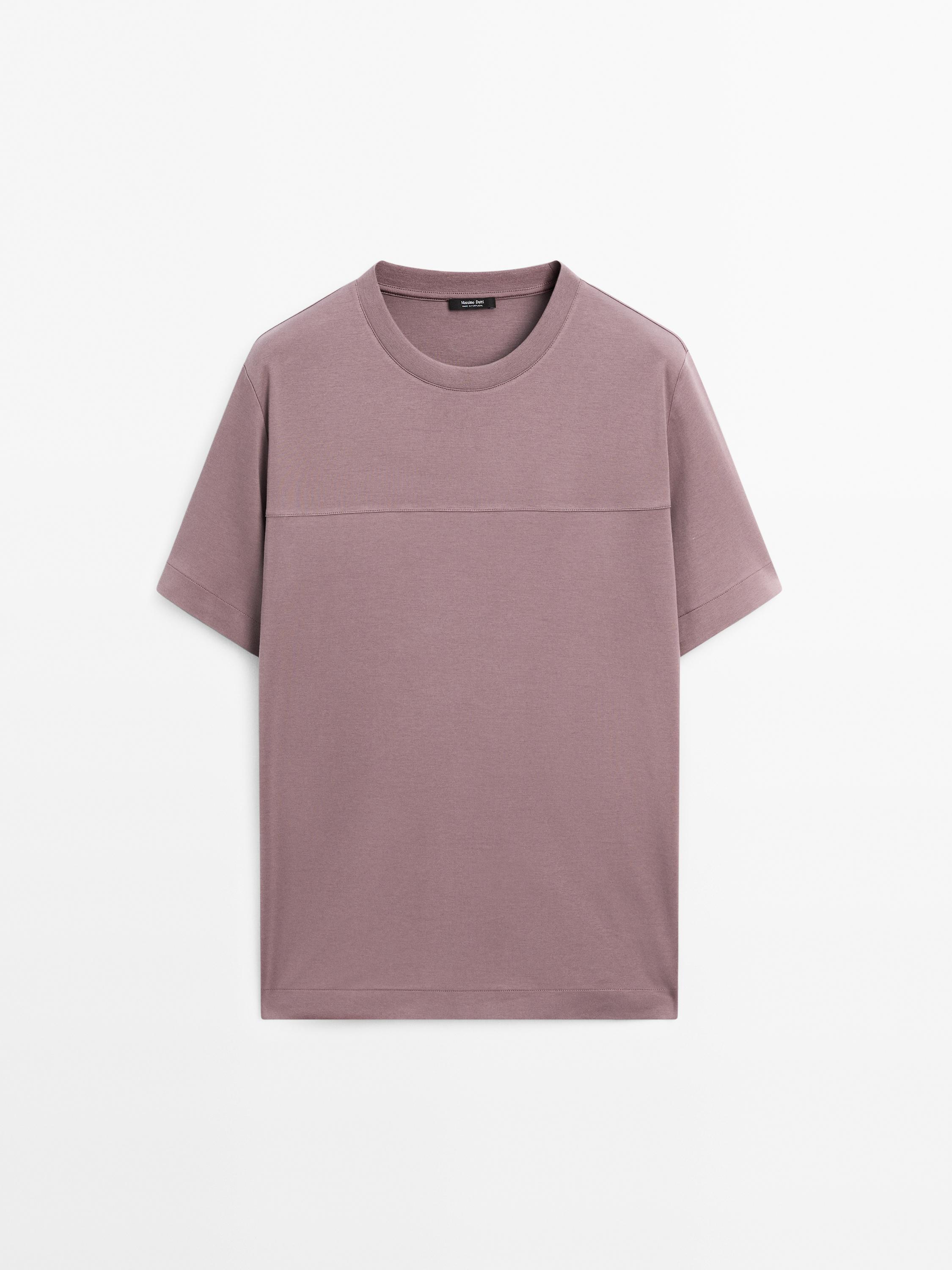 100% cotton T-shirt with seam detail