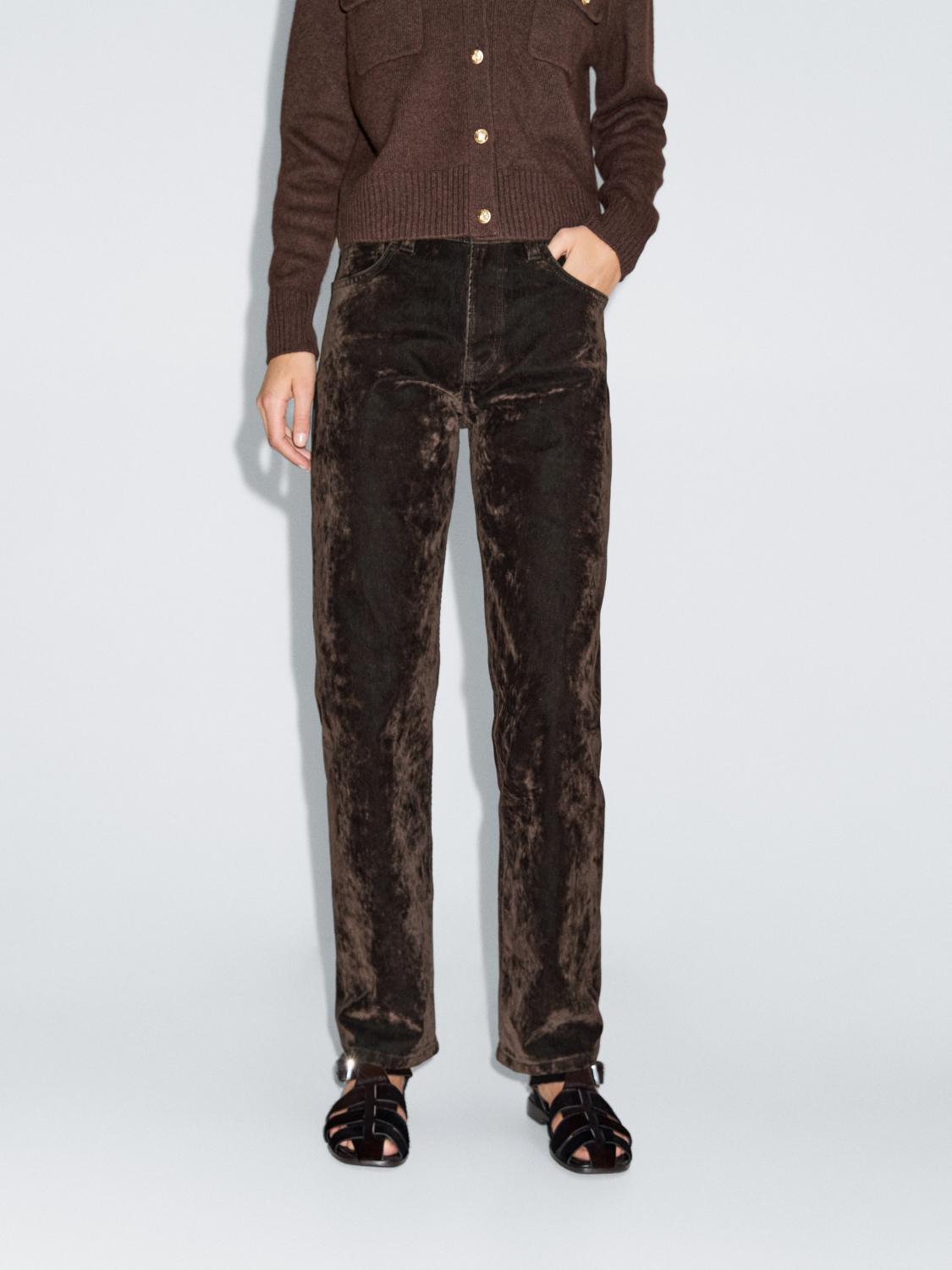 Mid-rise straight-leg jeans