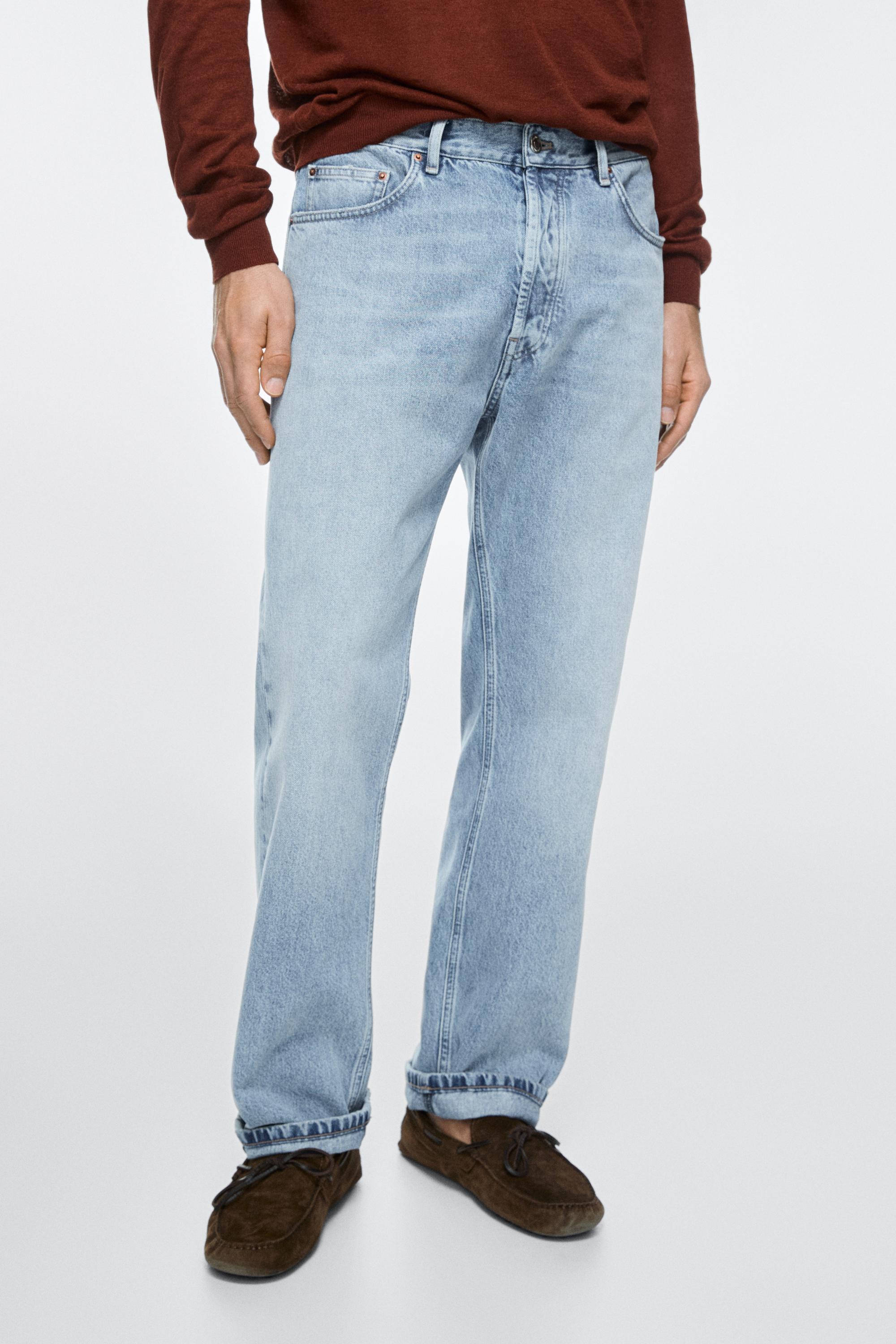 Straight-leg jeans — Light Blue