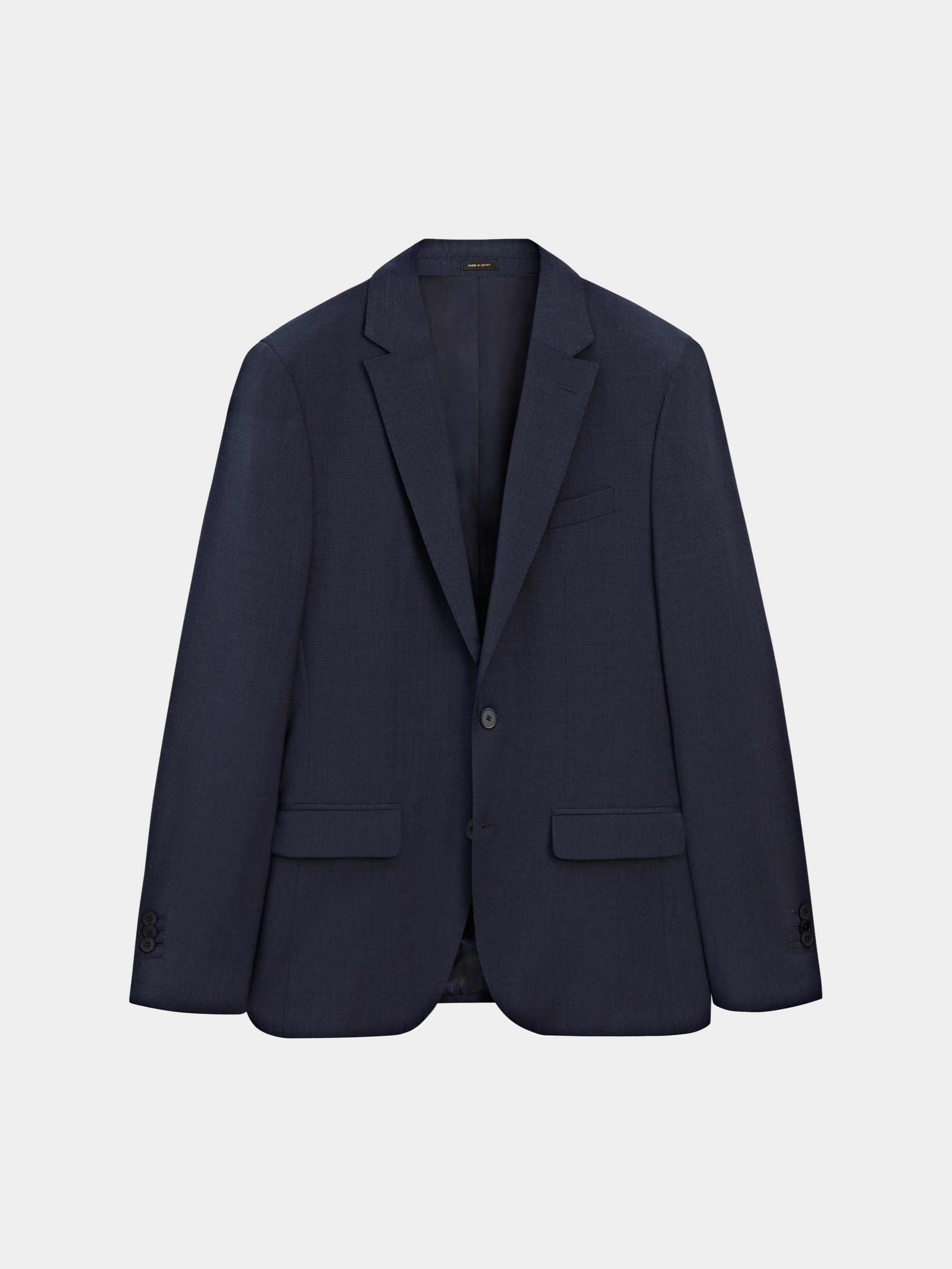 Áo suite blazer 100% sợi len nguyên chất họa tiết răng sói