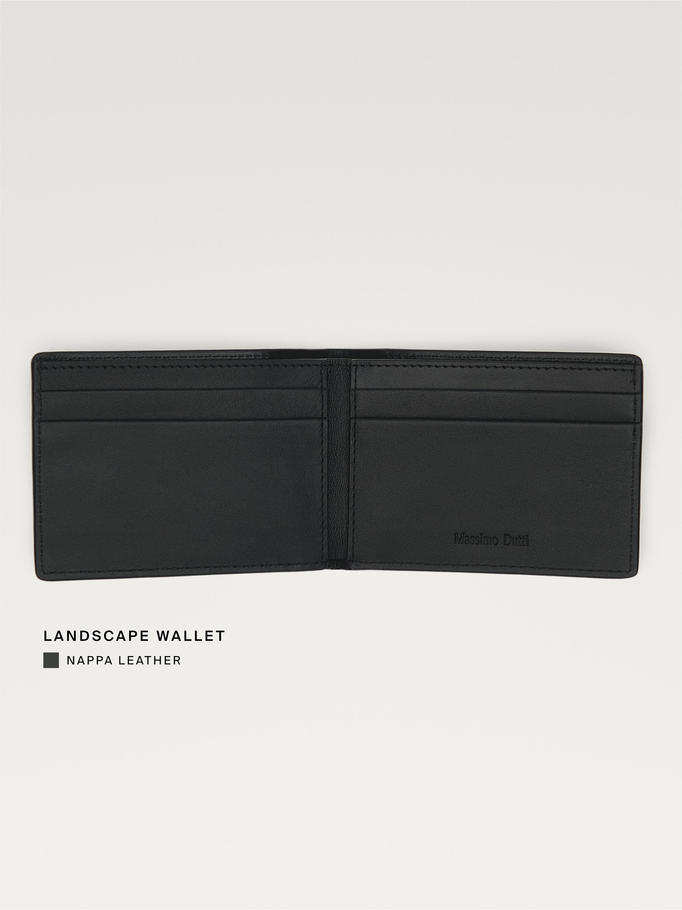 Nappa leather landscape wallet