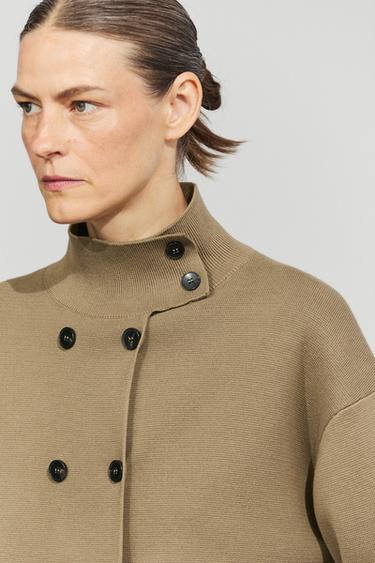 100% cotton double-breasted cardigan — Washed 5