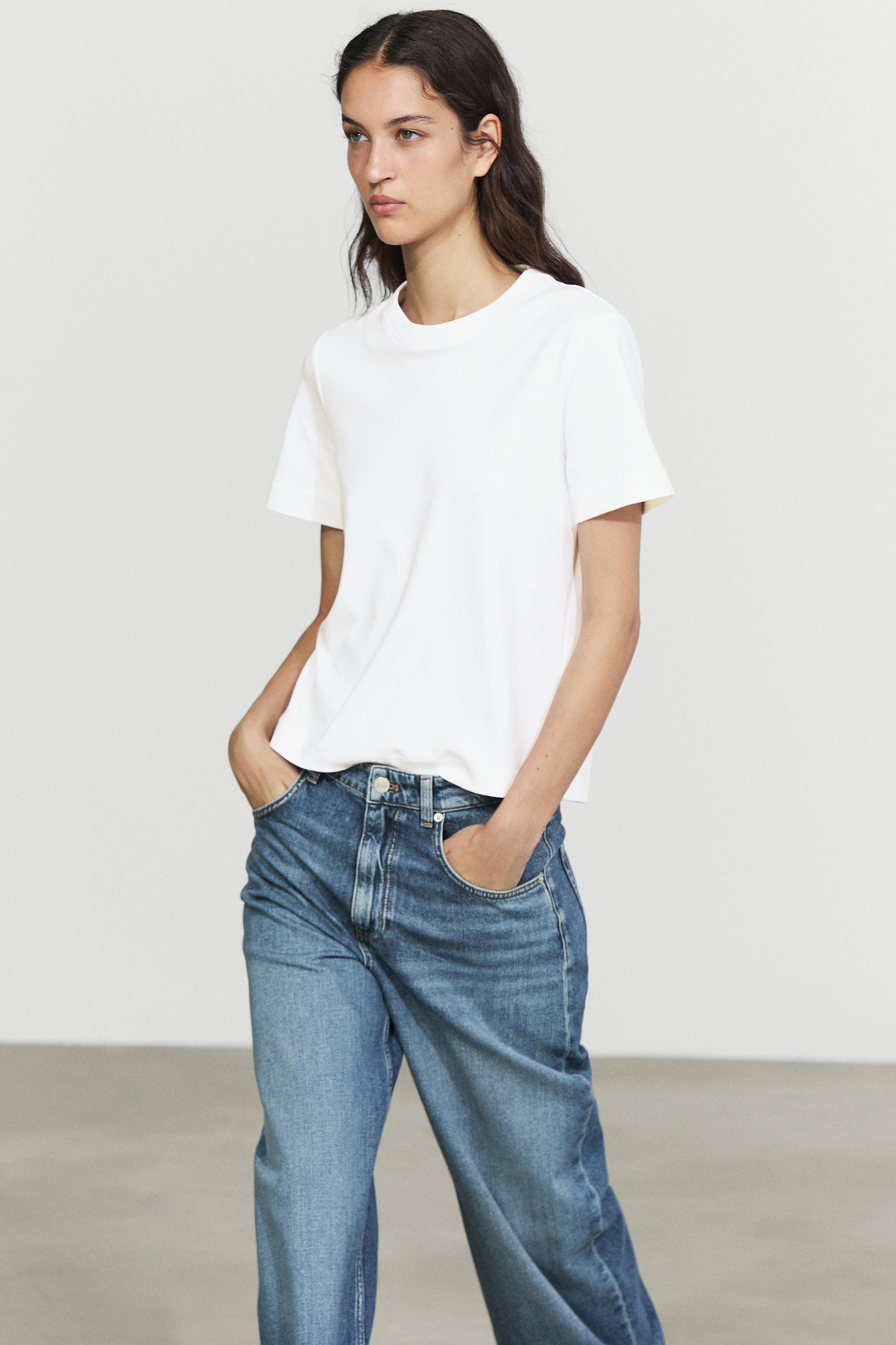 Short sleeve interlock T-shirt — Off white