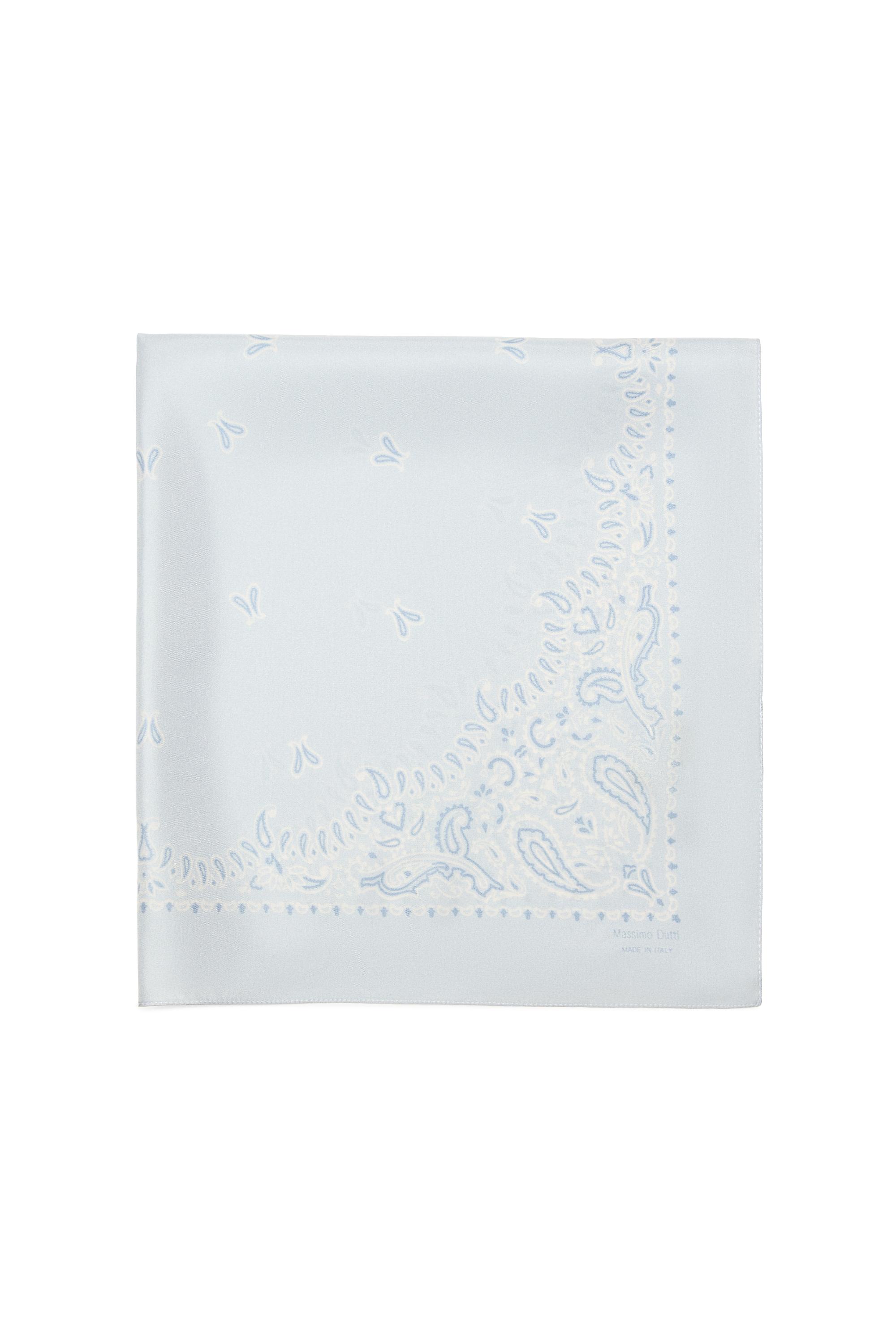 Paisley print scarf — SKY BLUE