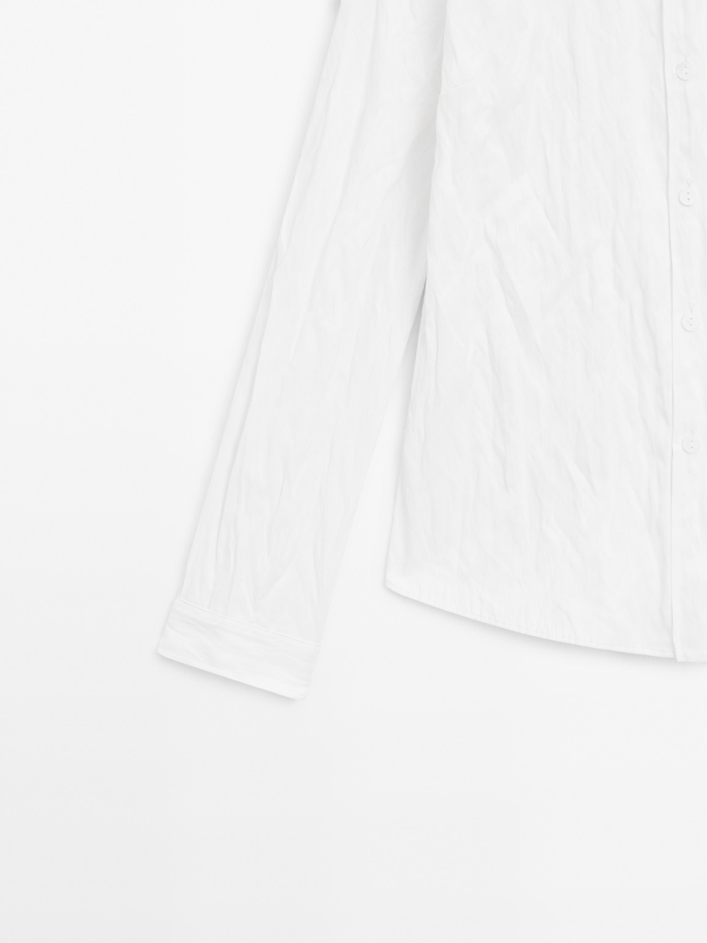 Textured cotton blend shirt