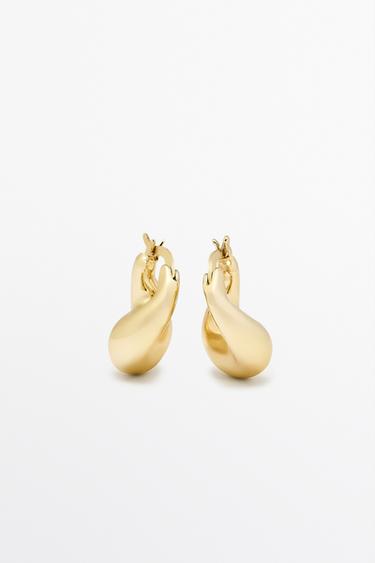 Voluminous hoop earrings — GOLDEN 3