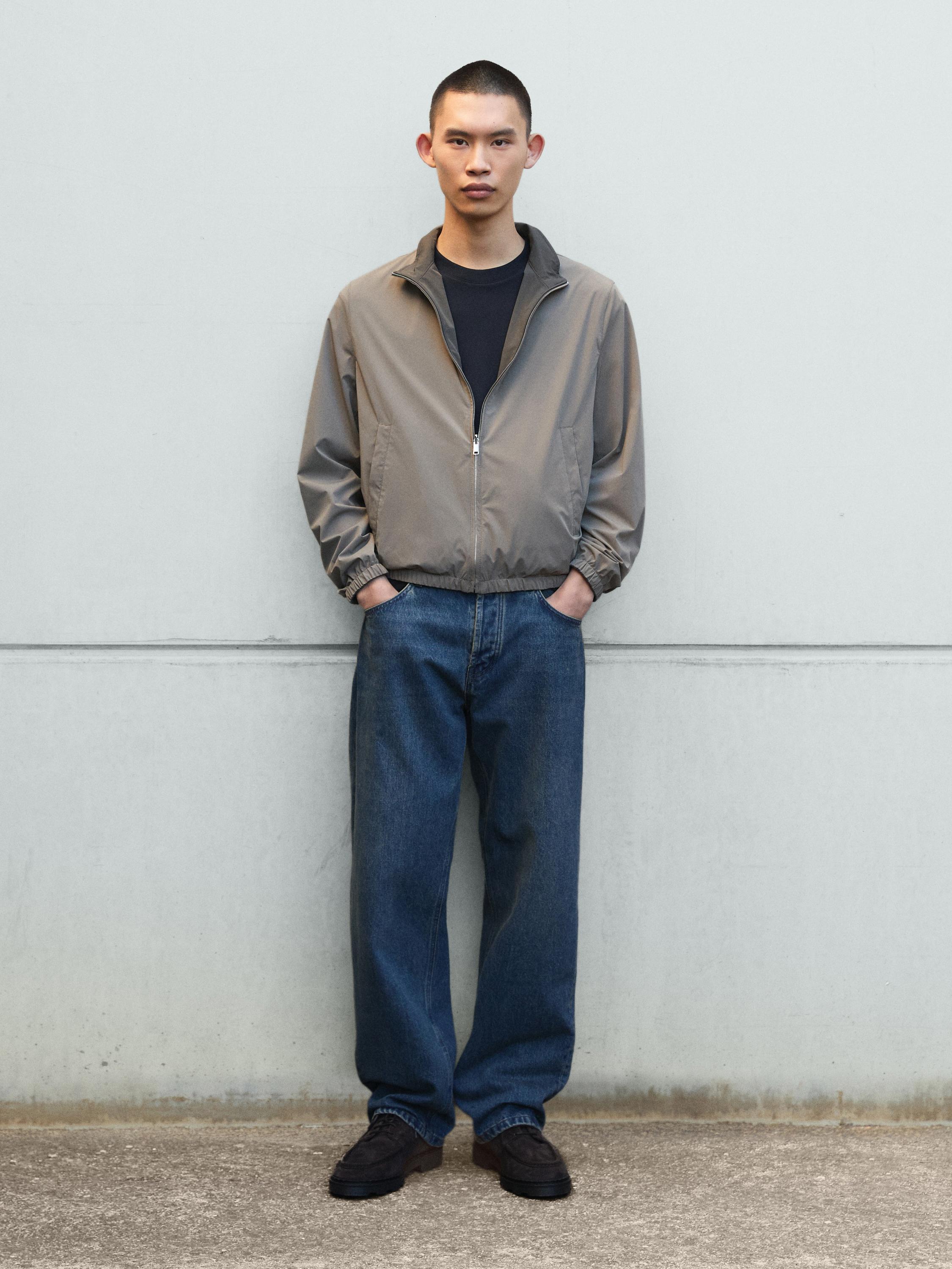 Short reversible jacket — GREY