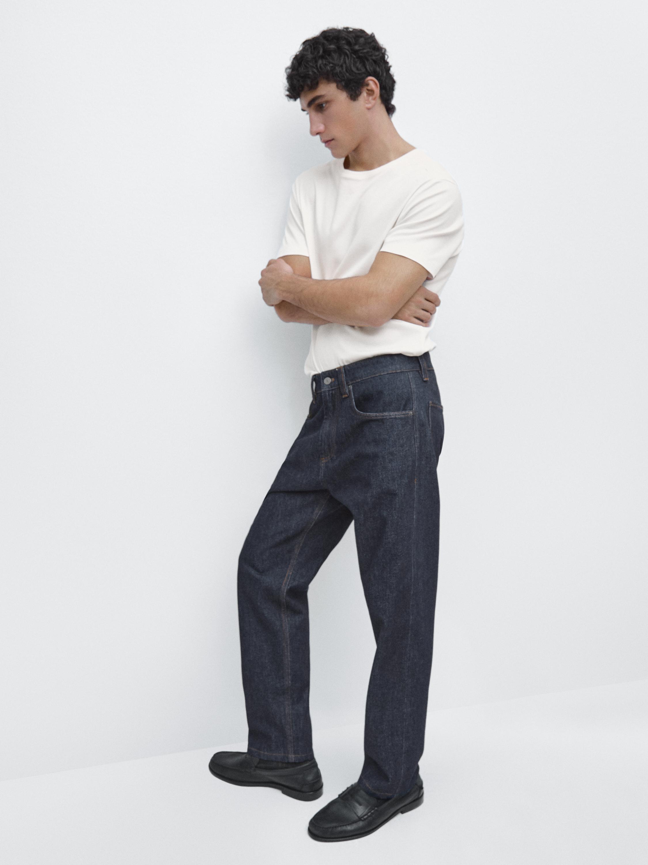 100% mercerised cotton T-shirt — CREAM