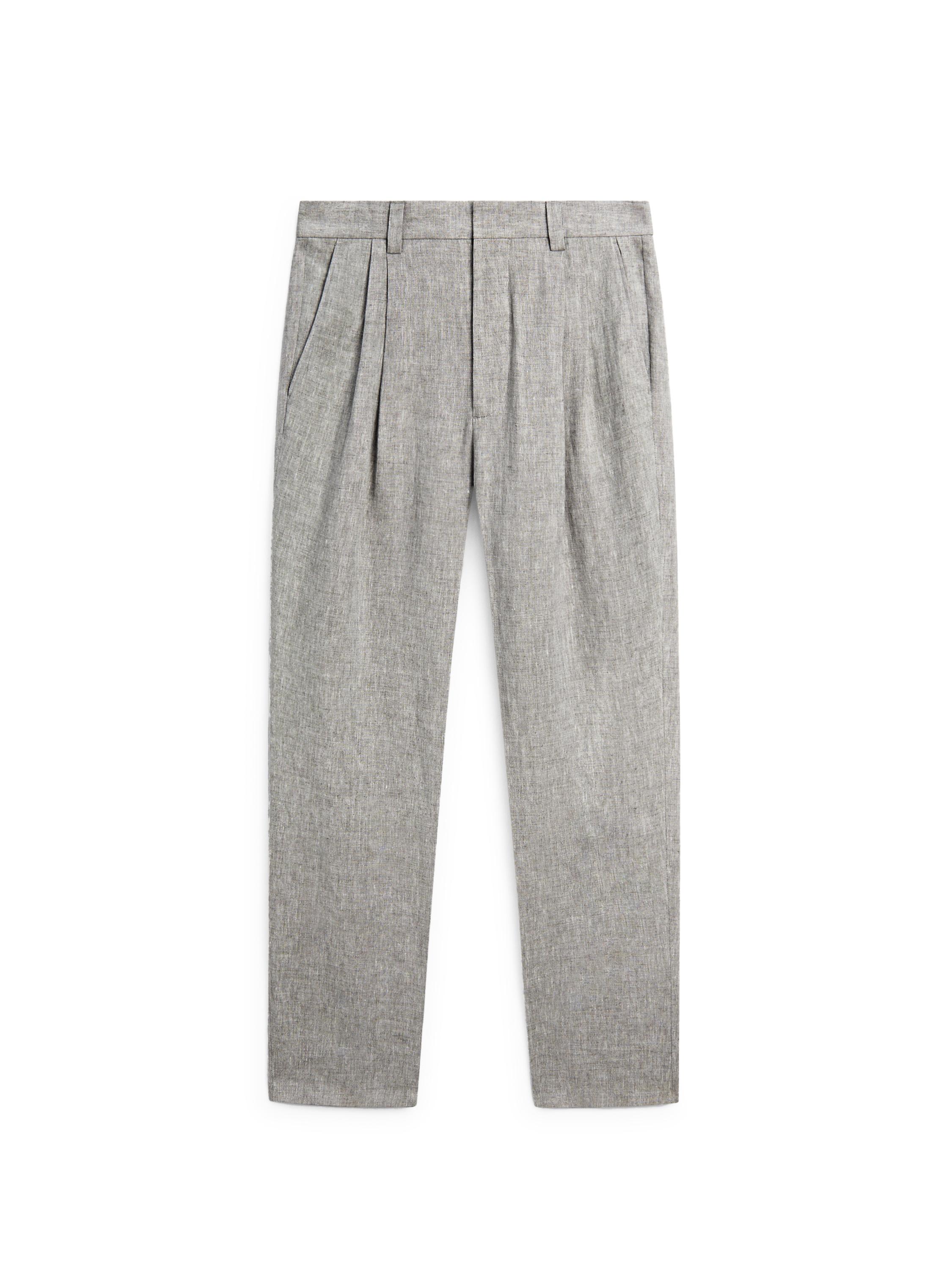 Total look linen trousers - LIMITED EDITION — PEARL GREY