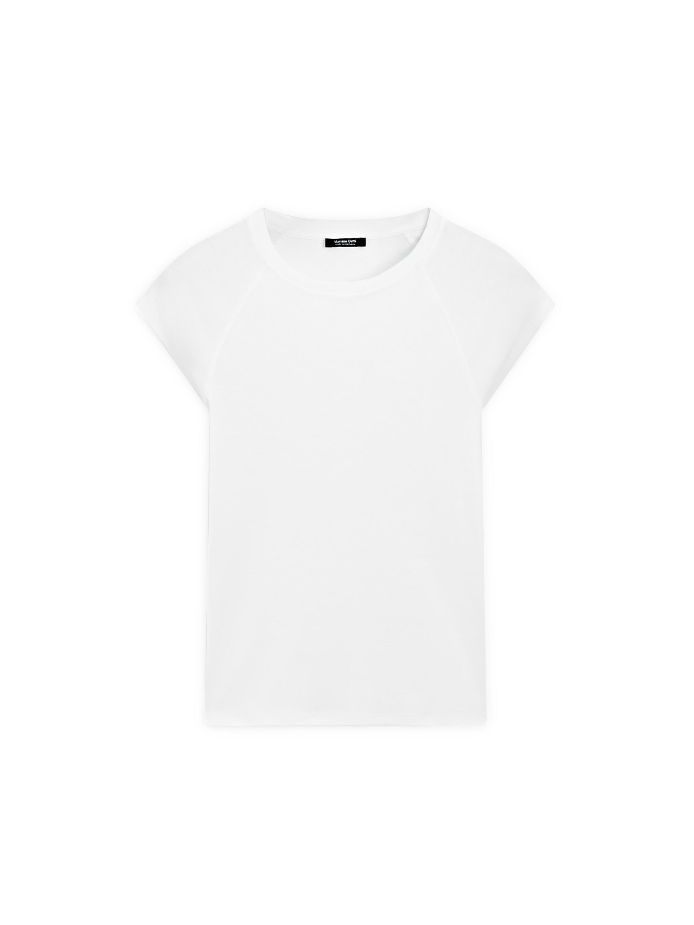 100% Cotton Short Sleeve Raglan T-Shirt — Off white