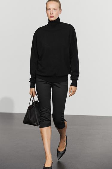 Cotton blend capris — BLACK 3